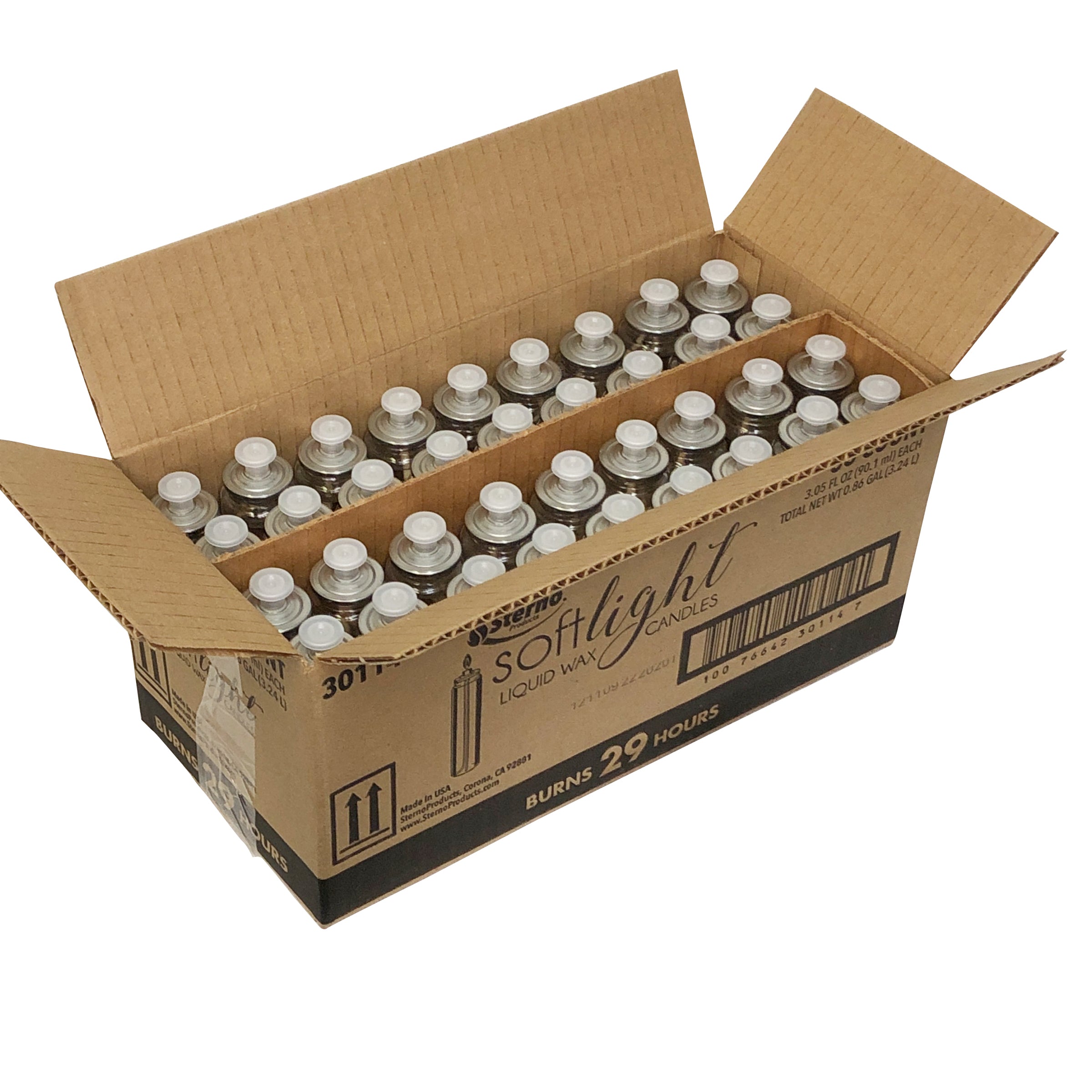Hr Soft Light Liquid Wax Candles 36 Each - 1 Per Case.