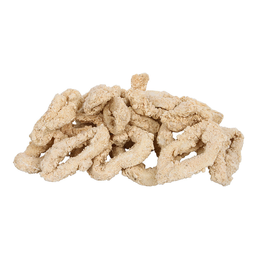 Breaded Calamari Rings Bag 9 Ounce Size - 16 Per Case.