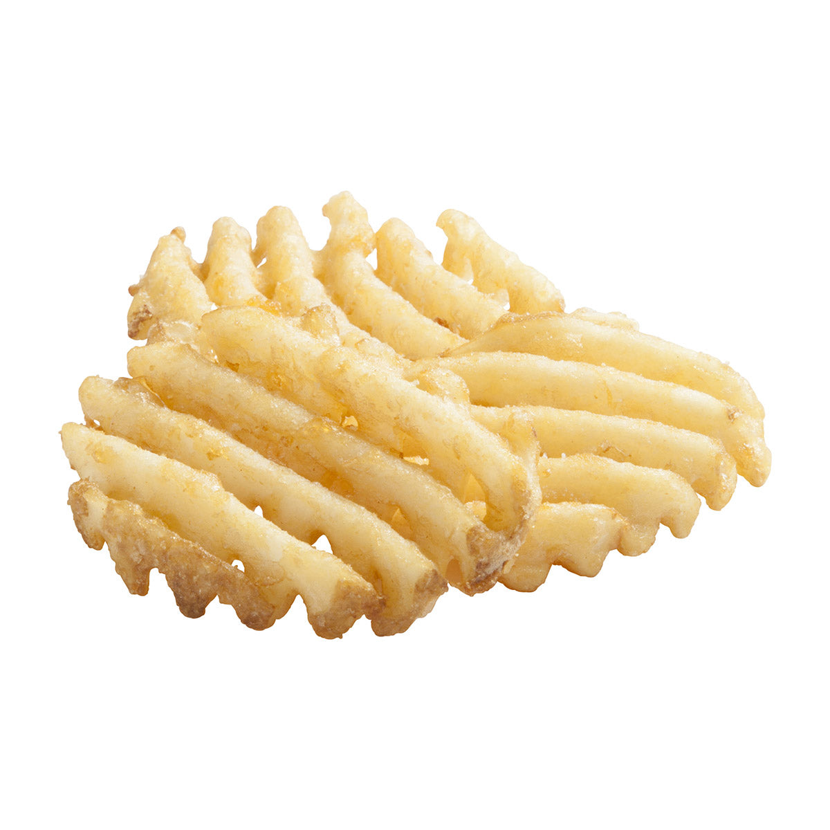 Simplot Bent Arm Ale Beer Battered Lattice Cut Fries Skin On 4.5 Pound Each - 6 Per Case.