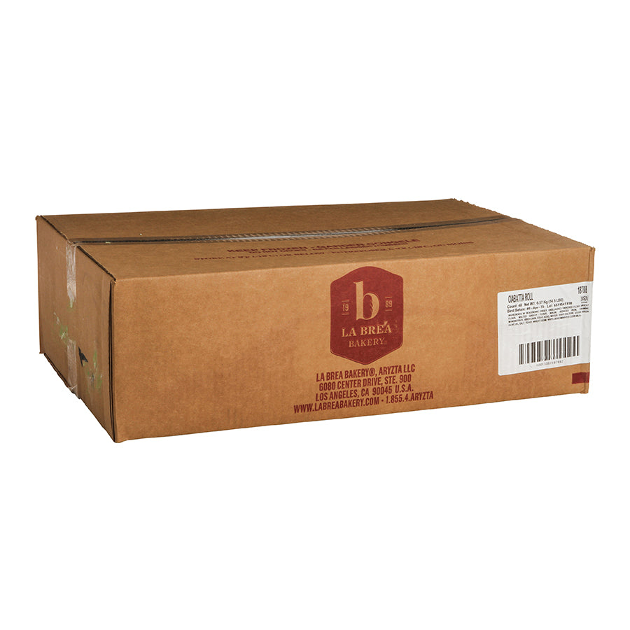 Bread Ciabatta Roll Parbaked Frozen Bulk Bag 4.83 Ounce Size - 48 Per Case.