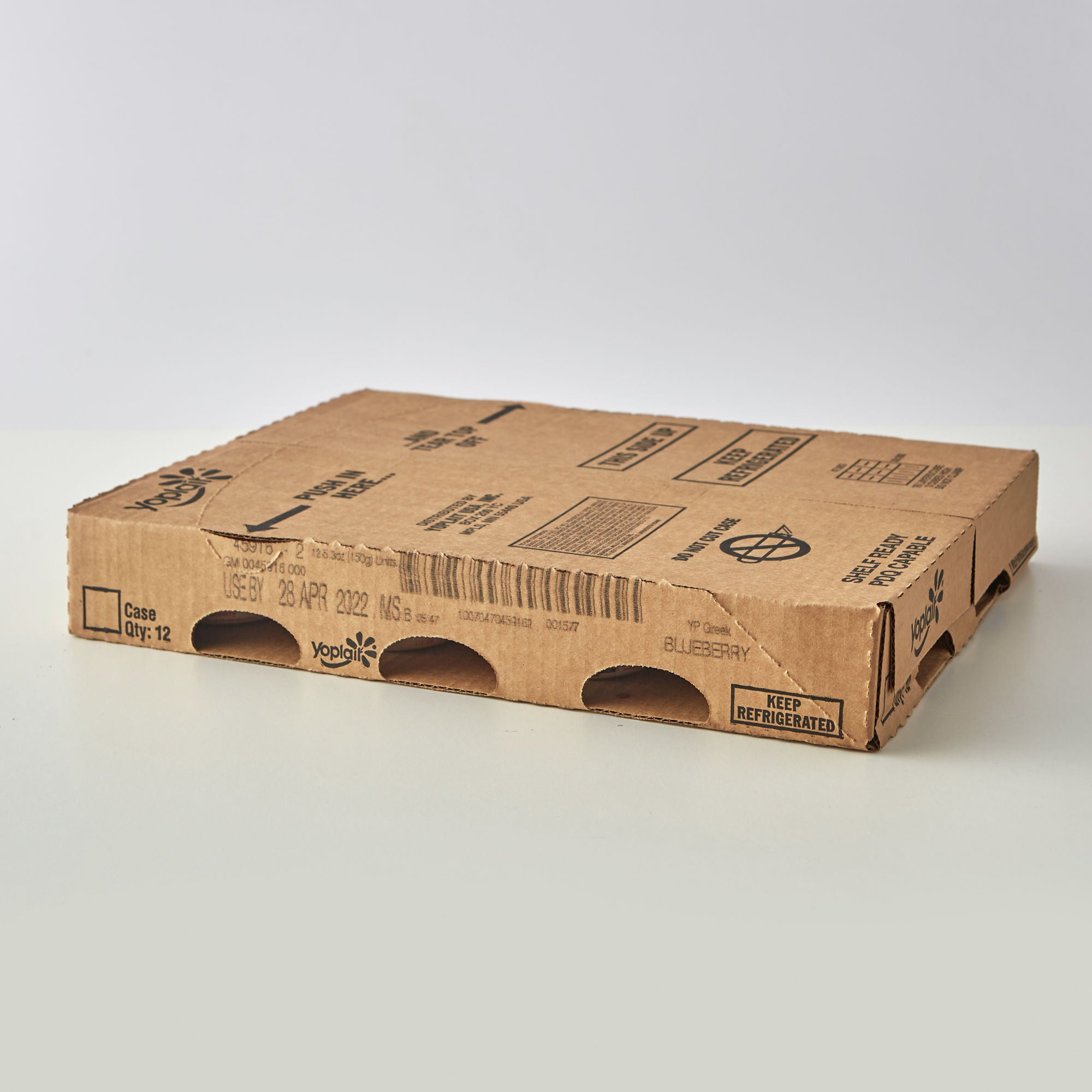 Yoplait® Greek Yogurt Single Serve Cup Blueberry 5.3 Ounce Size - 12 Per Case.