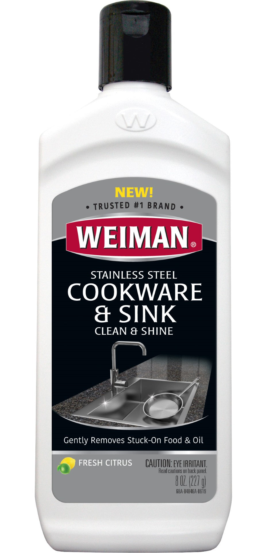 Weiman Products Stainless Steel Sink Cleaner 8 Fluid Ounce - 6 Per Case.