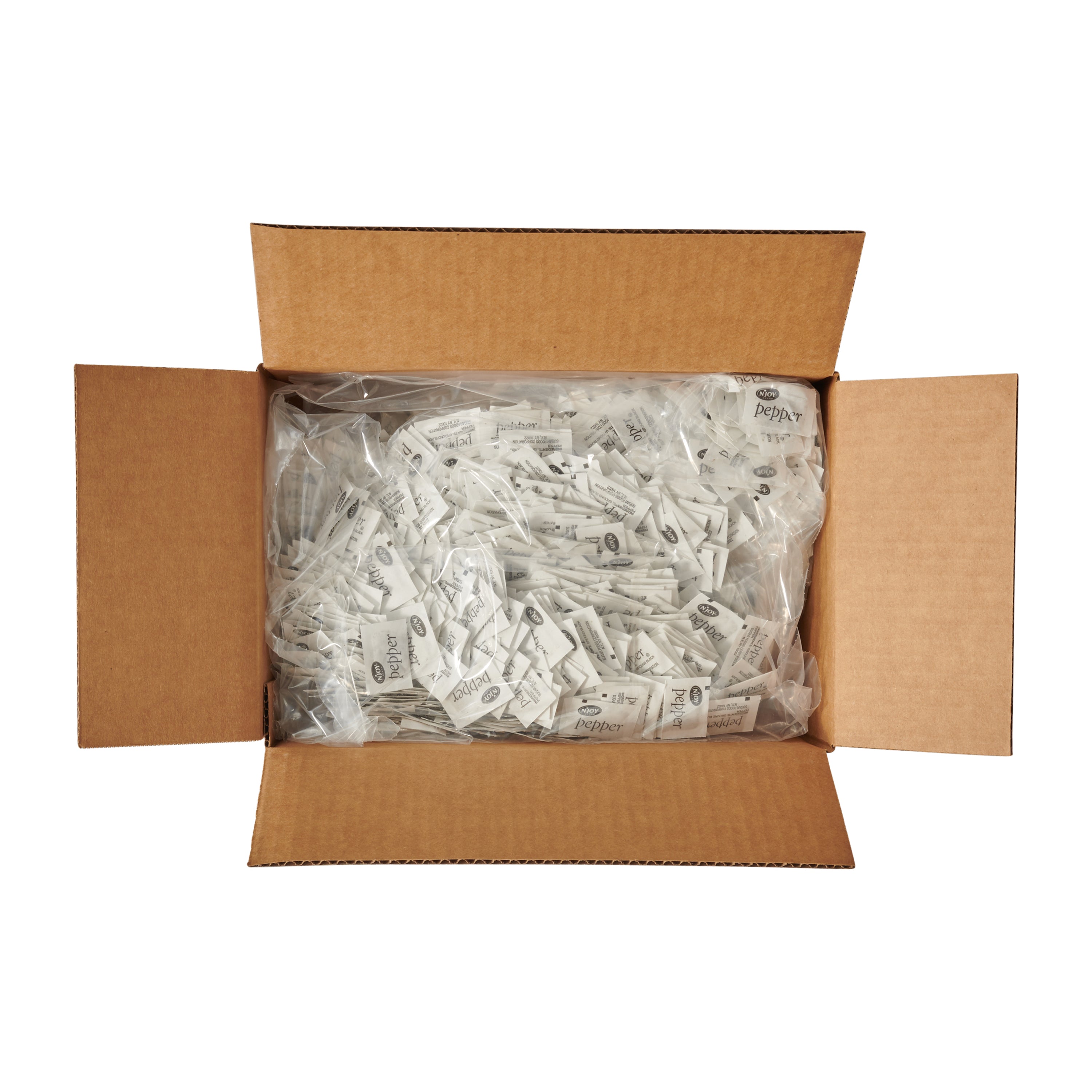 N'joy Pepper Packets 0.1 Grams Each - 3000 Per Case.