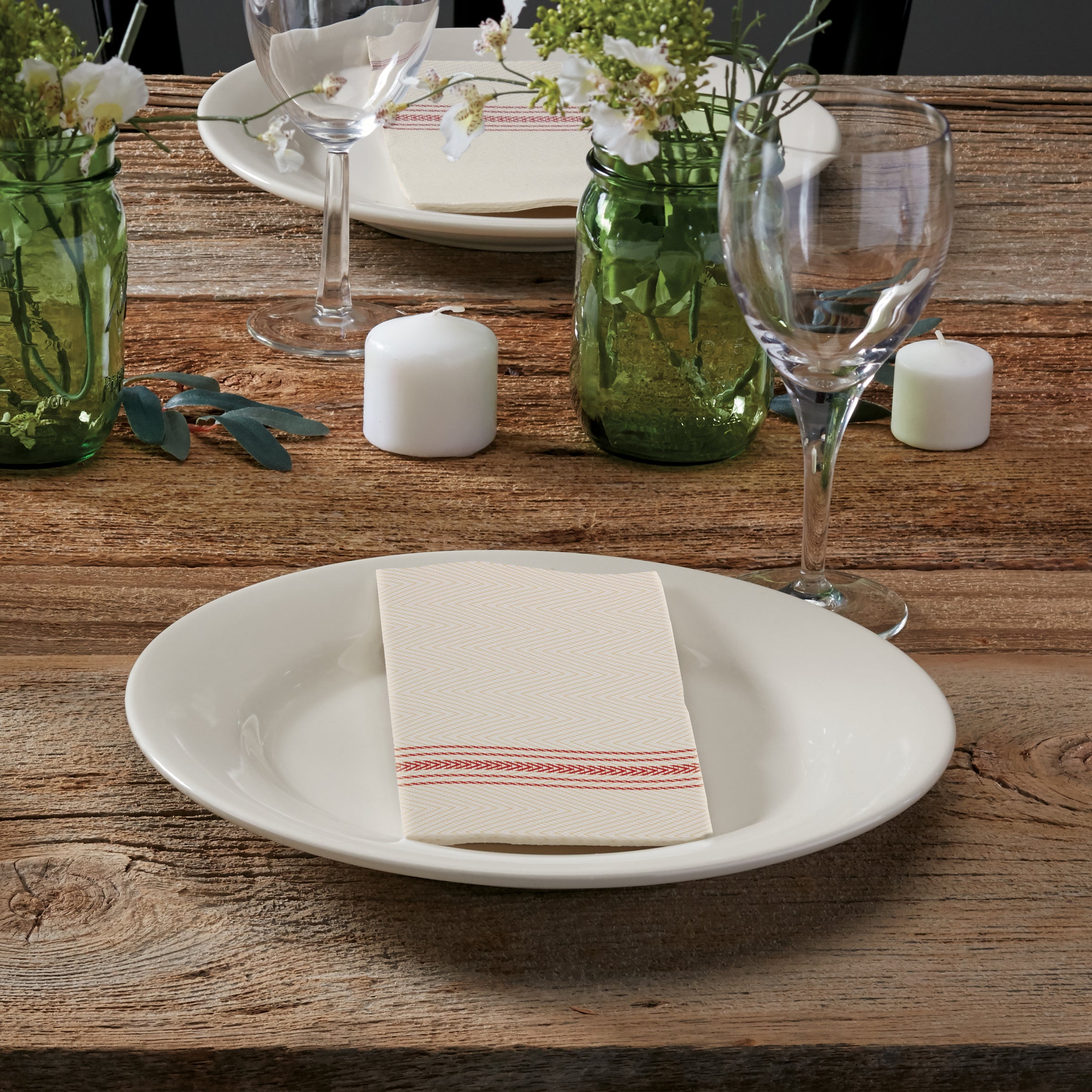 Napkin Din Whitered Dishtowel Fashnpoint® Ply Fold Color 100 Each - 8 Per Case.