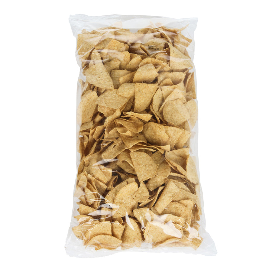 Mission White Triangle Tortilla Chips 2 Pound Each - 6 Per Case.