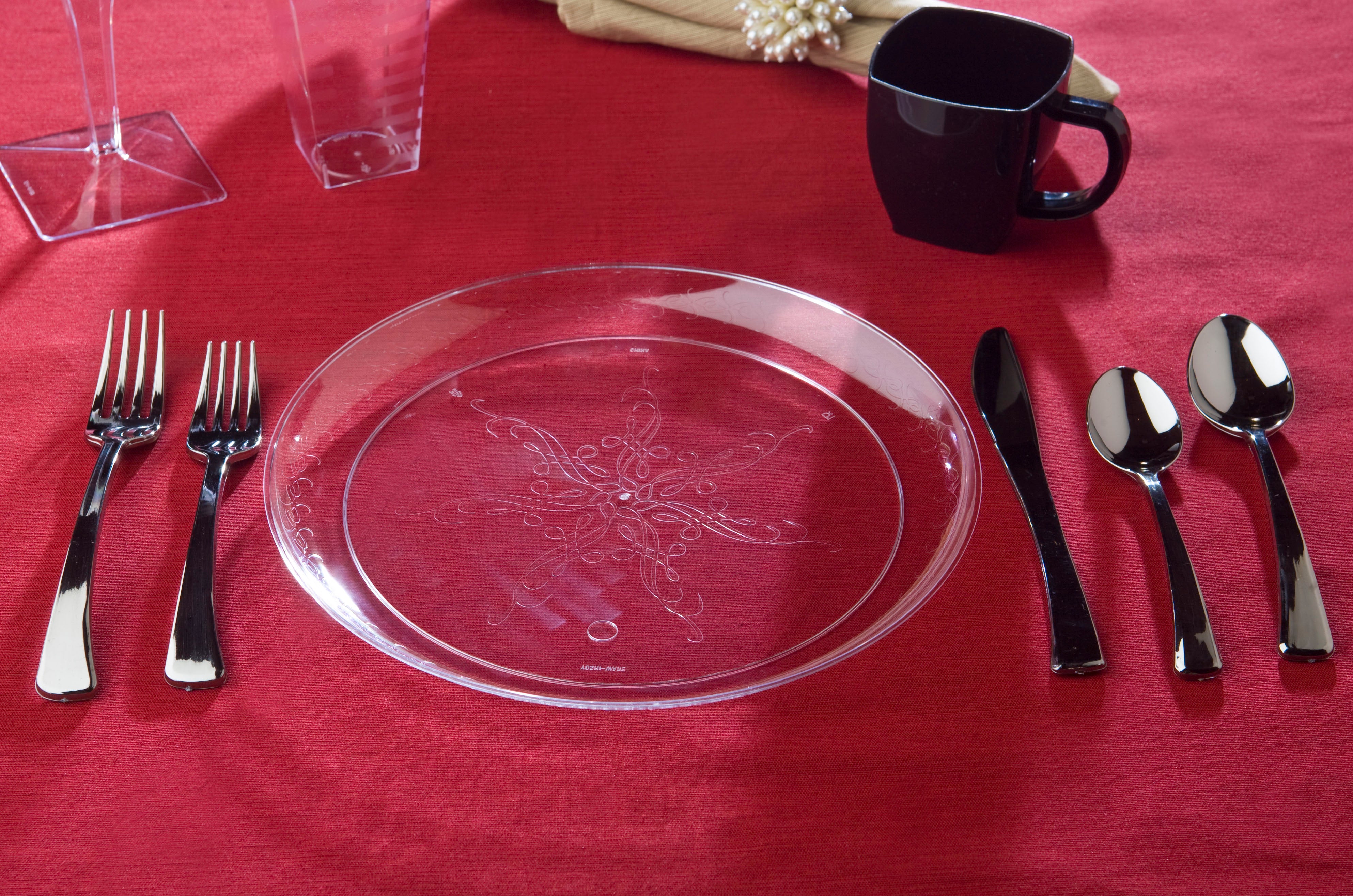Caterers Collection 9" Plate Clear 240 Each - 1 Per Case.