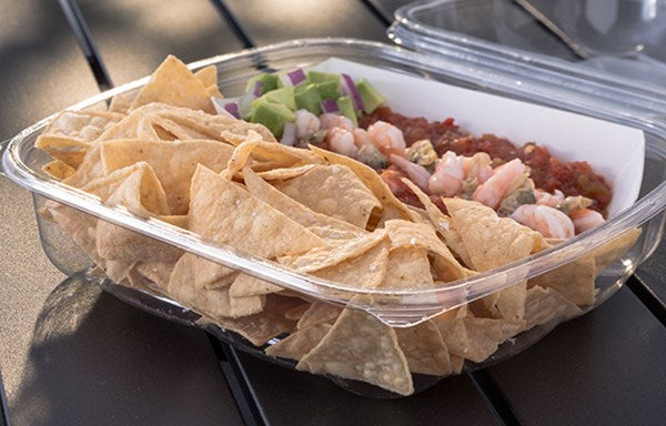 Mission Pre-Cut Unfried White Chips Cut Thin 20 Pound Each - 1 Per Case.