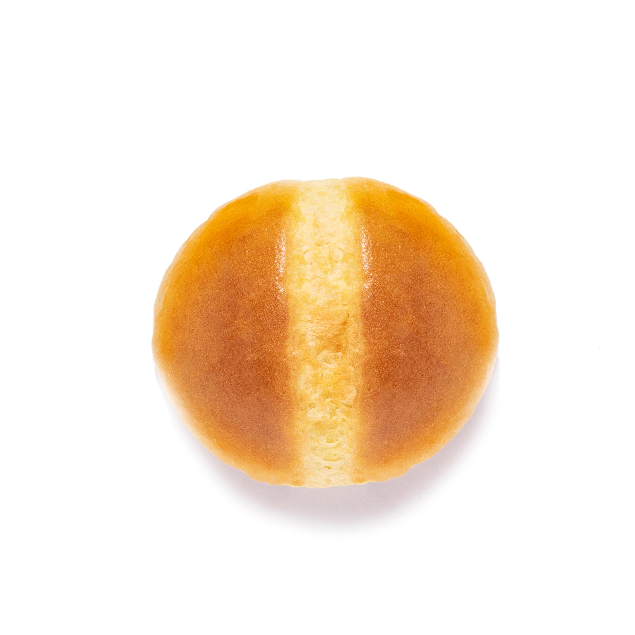 Golden Split Top Buns 2.7 Ounce Size - 96 Per Case.