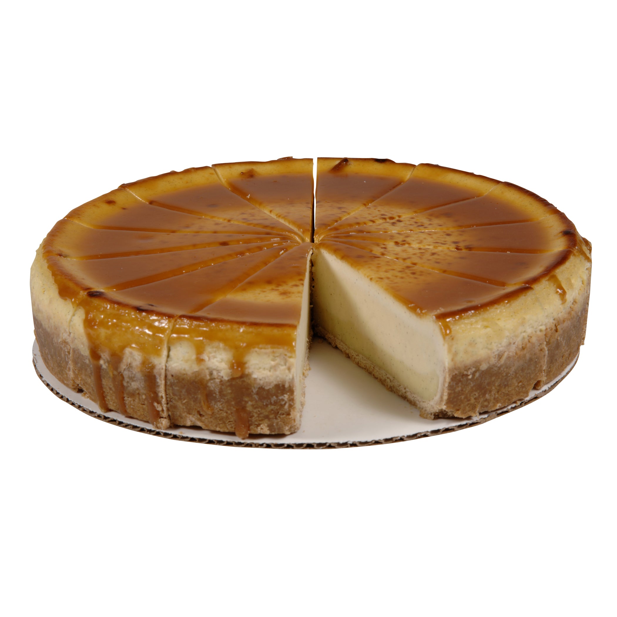 Cake Cheese Creme Brulee Slice Frozen 5 Pound Each - 2 Per Case.