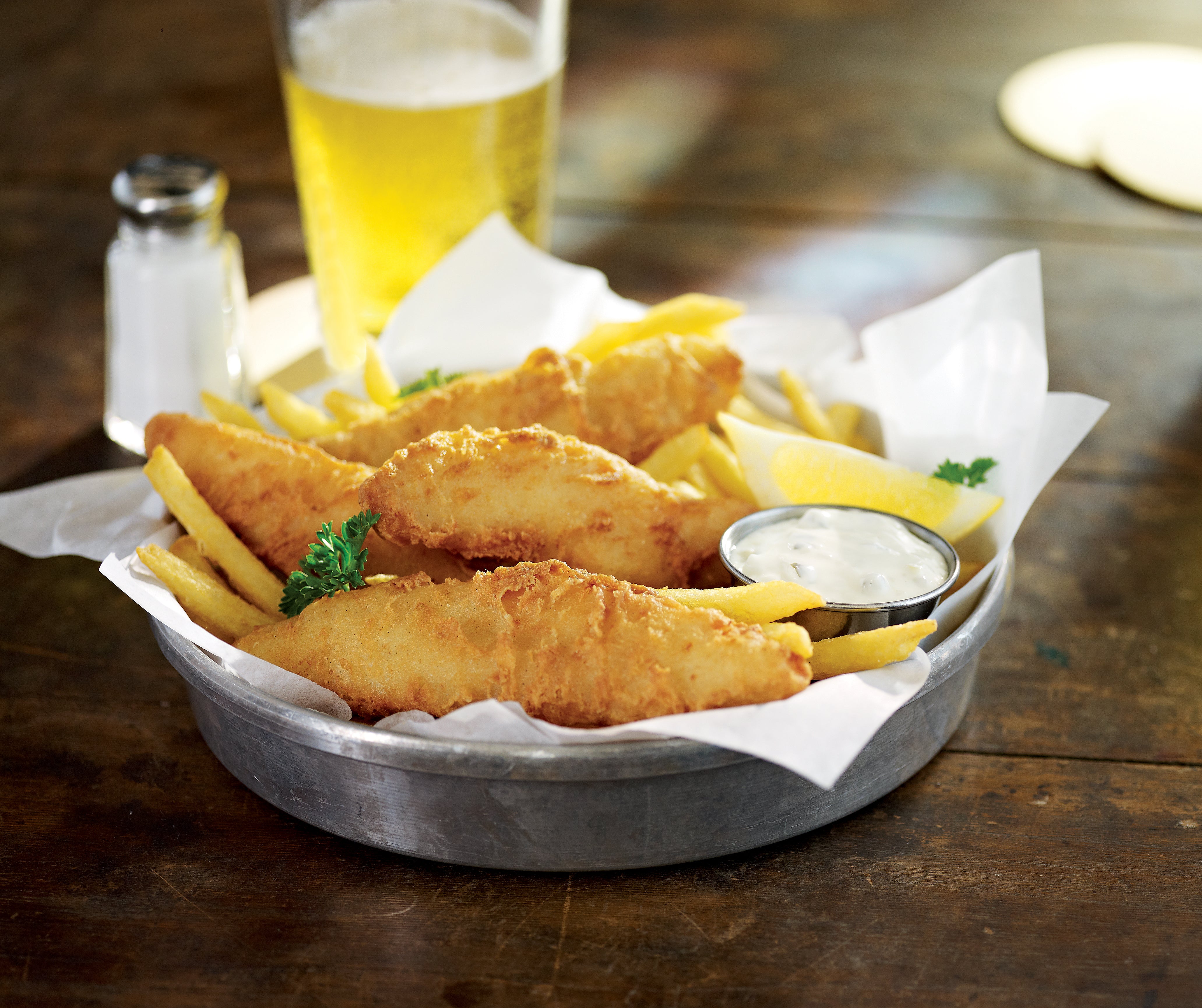 Golden Ale Beer Battered Alaska Cod Natural Fillets Boneless 10 Pound Each - 1 Per Case.