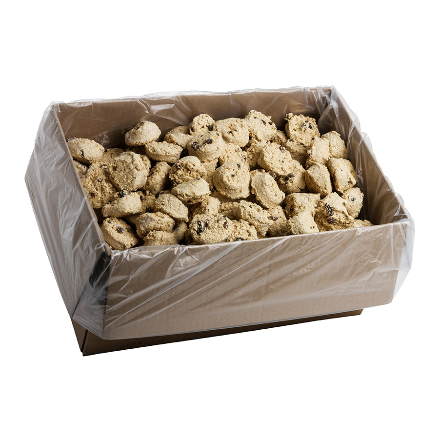 Frozen Cookie Dough Oatmeal Raisin Bulk Bag 1.33 Ounce Size - 240 Per Case.