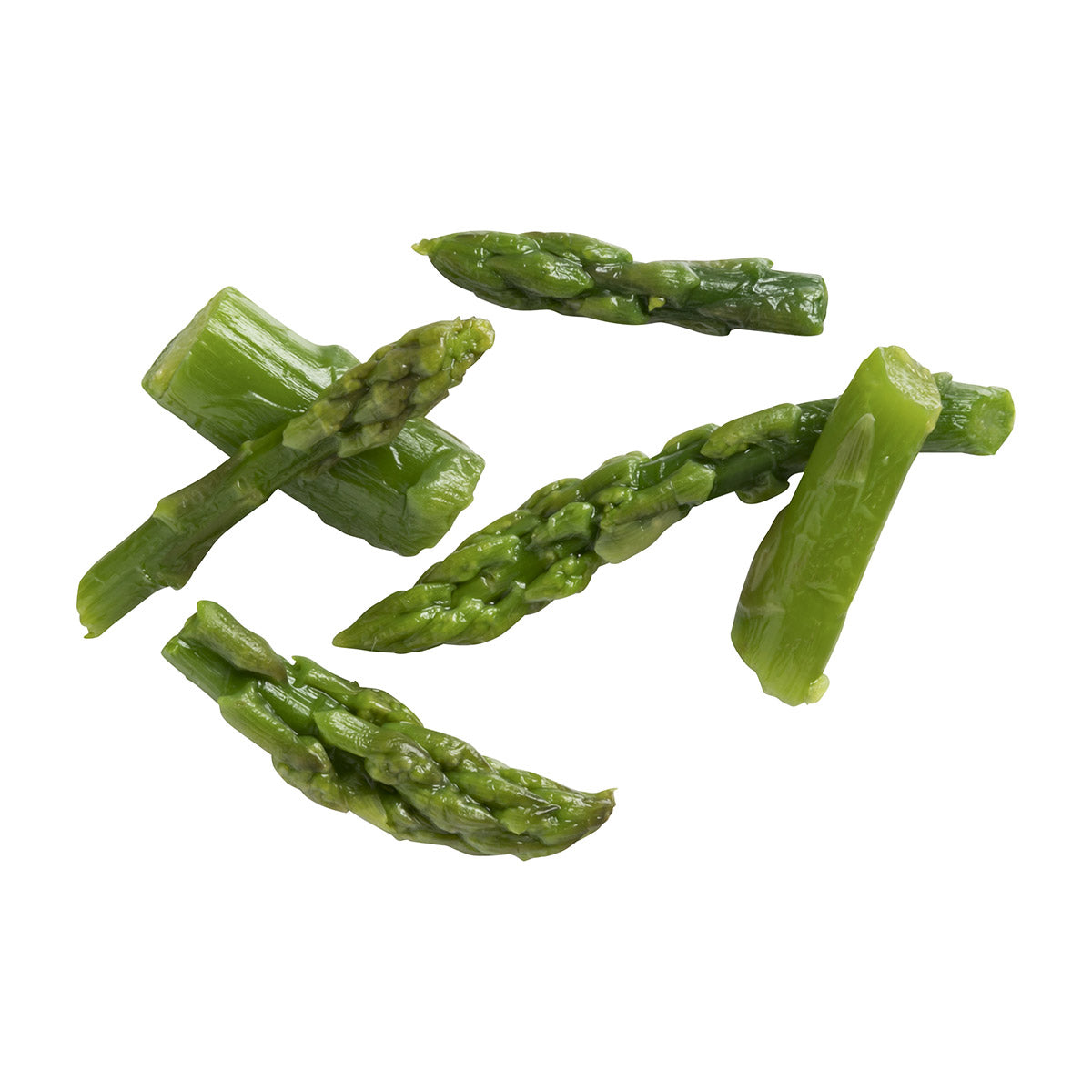 Simplot Simple Goodness Classic Vegetables Asparagus Cuts & Tips 2.5 Pound Each - 6 Per Case.