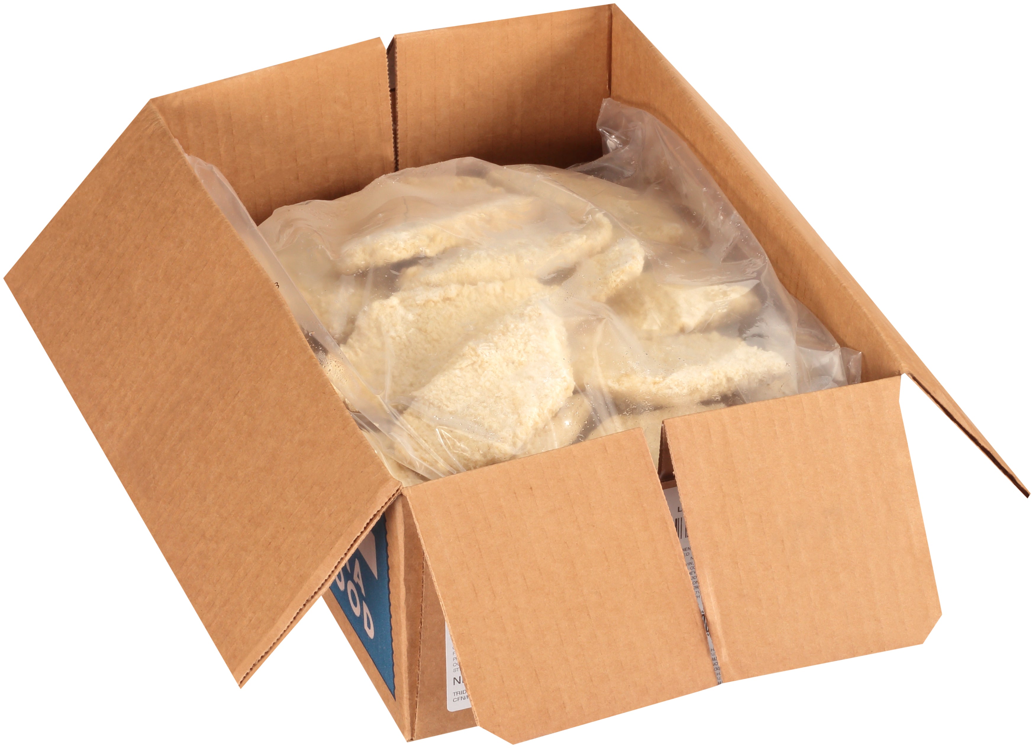 Crispanko Fillets Raw Panko Breaded Alaska Pollock 10 Pound Each - 1 Per Case.