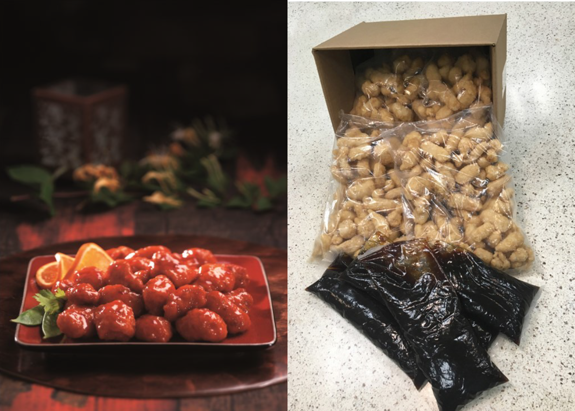 B And Foods Chicken Meal Kit Orange 12 Pound Each - 1 Per Case.