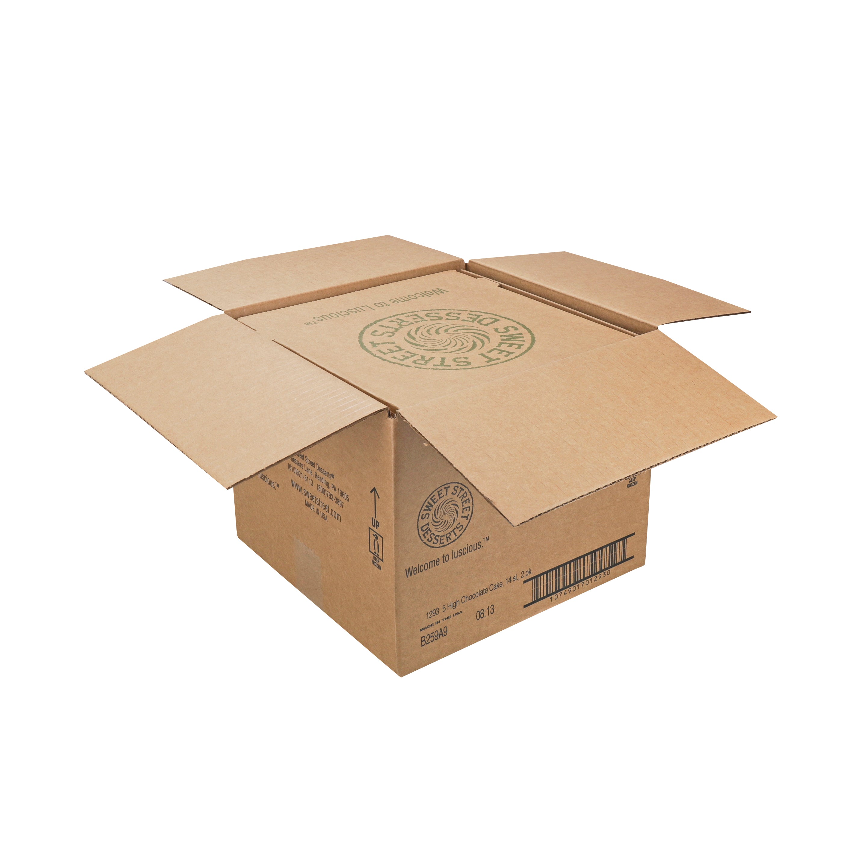 Cake Chocolate Big Slice Layer Frozen 7 Pound Each - 2 Per Case.