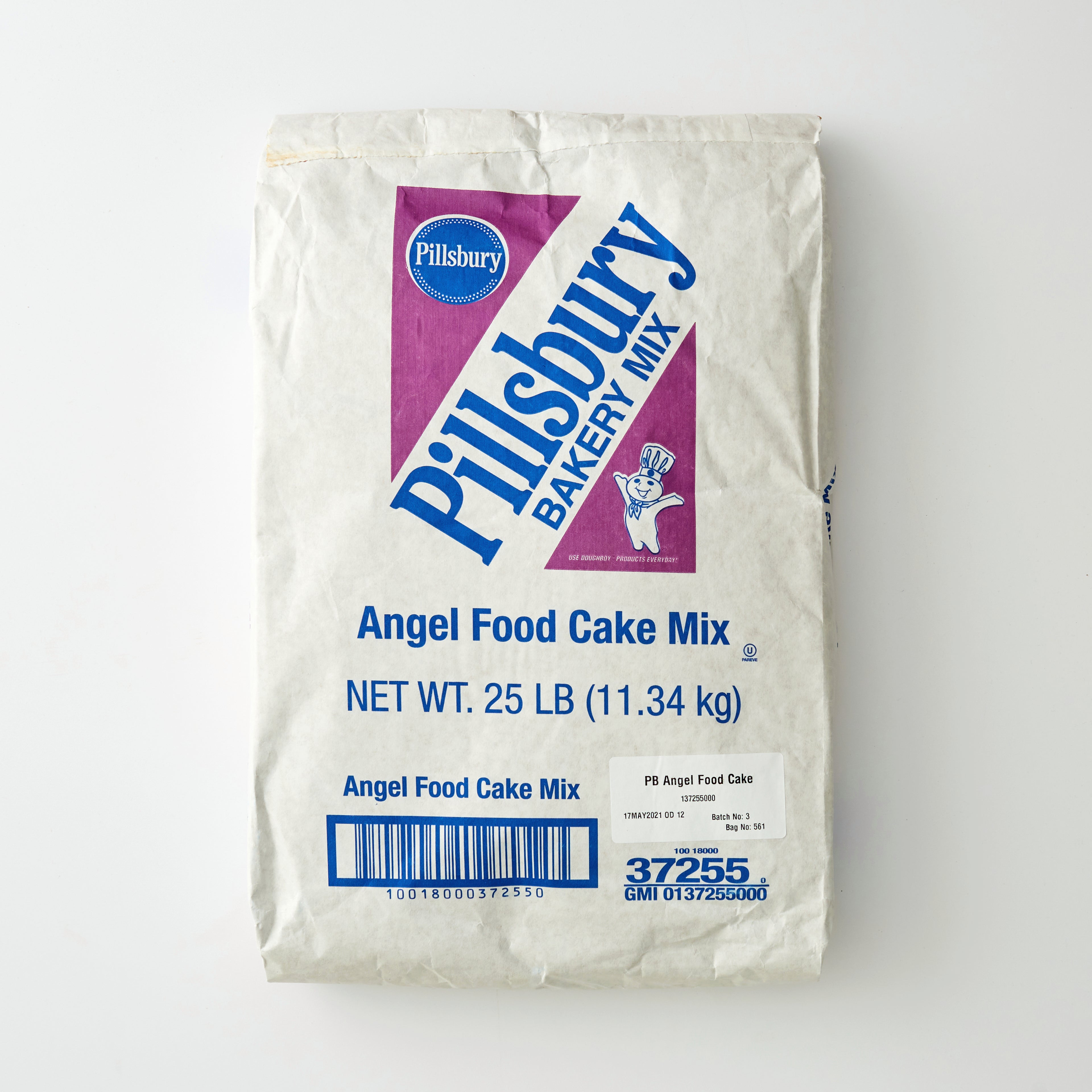 Pillsbury™ Cake Mix Angel Food 25 Pound Each - 1 Per Case.