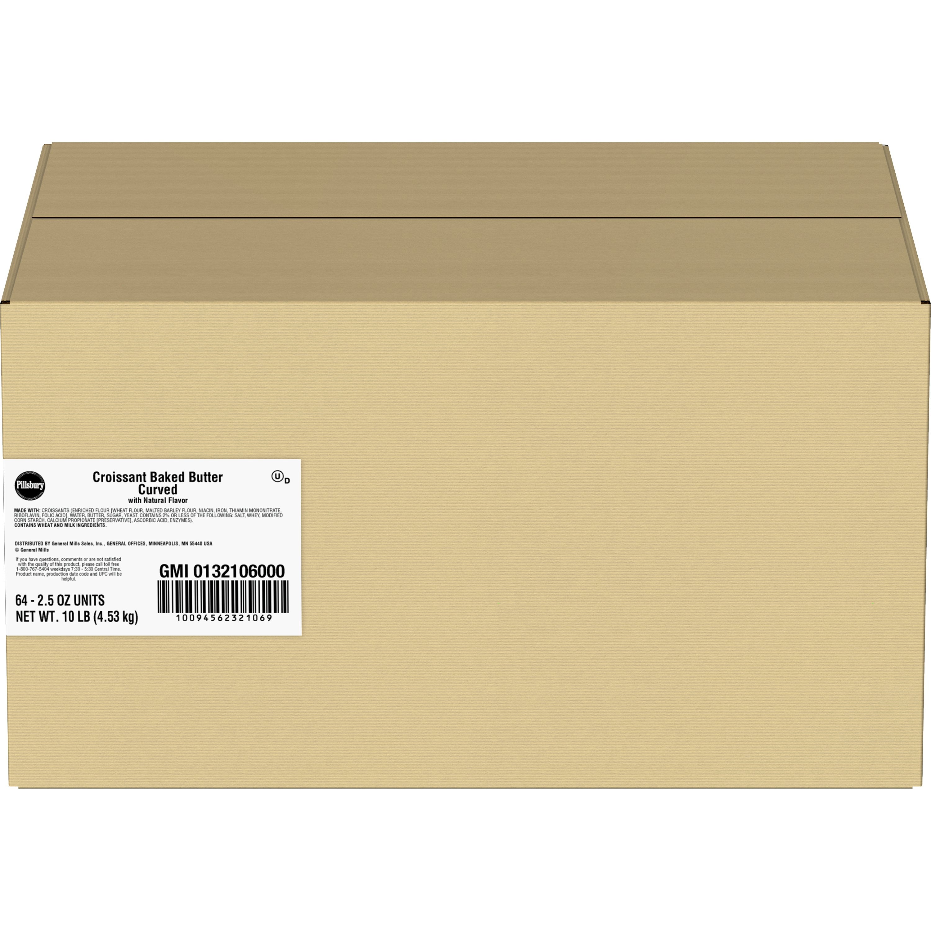 Pillsbury Baked Croissant Butter Curved 2.5 Ounce Size - 4 Per Case.