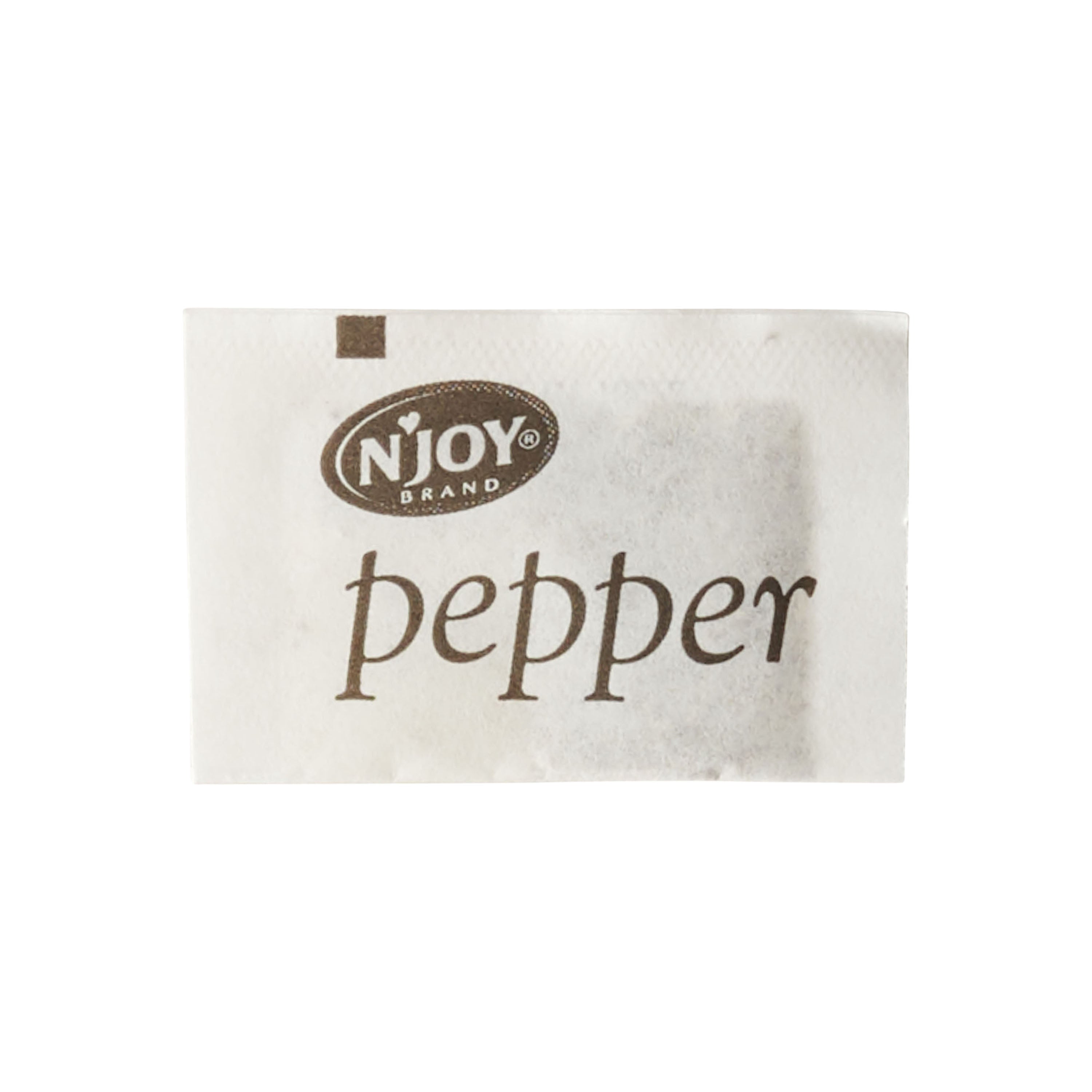 N'joy Pepper Packets 0.1 Grams Each - 6000 Per Case.