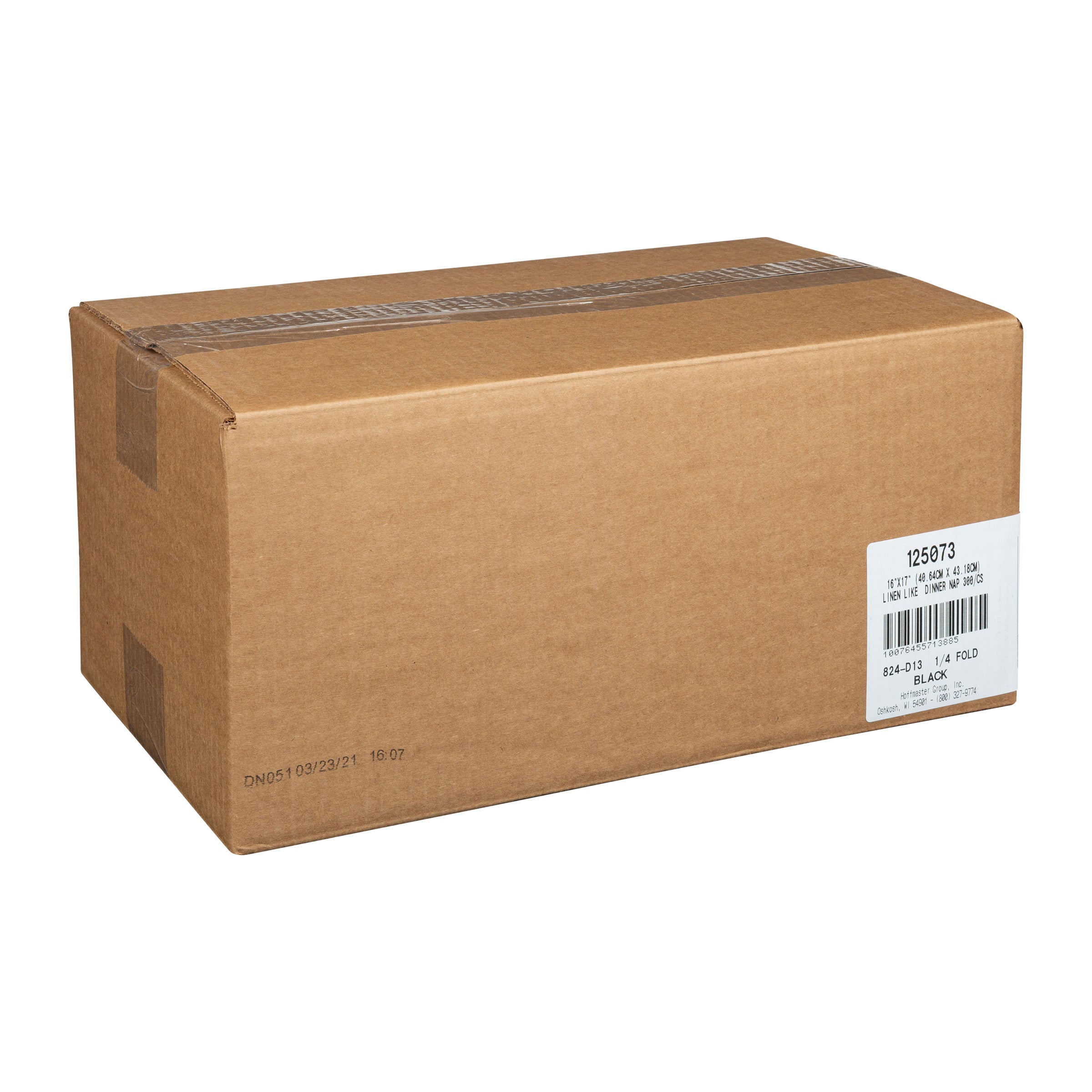 Napkin Dinner Black Linen Like 75 Each - 4 Per Case.