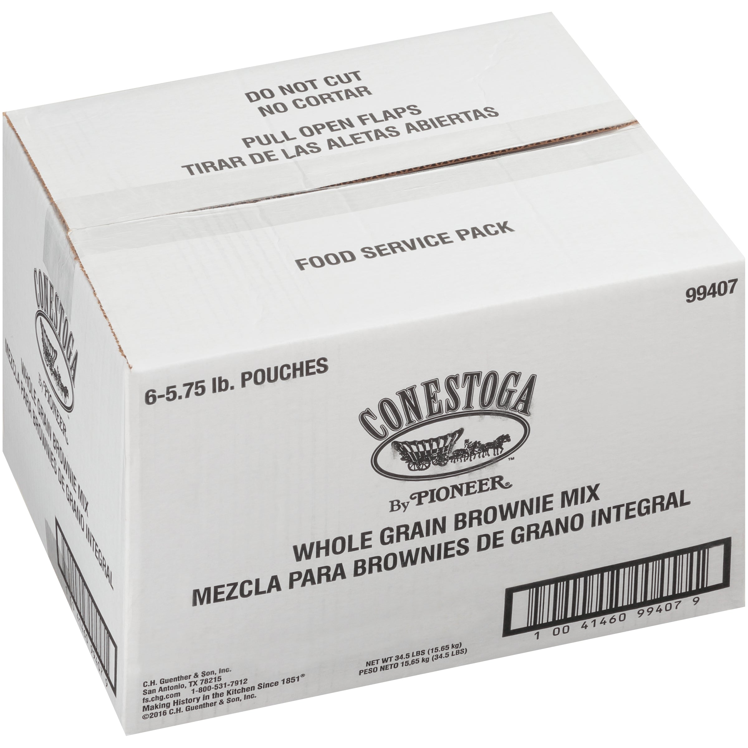 Conestoga Whole Grain Brownie 5.75 Pound Each - 6 Per Case.