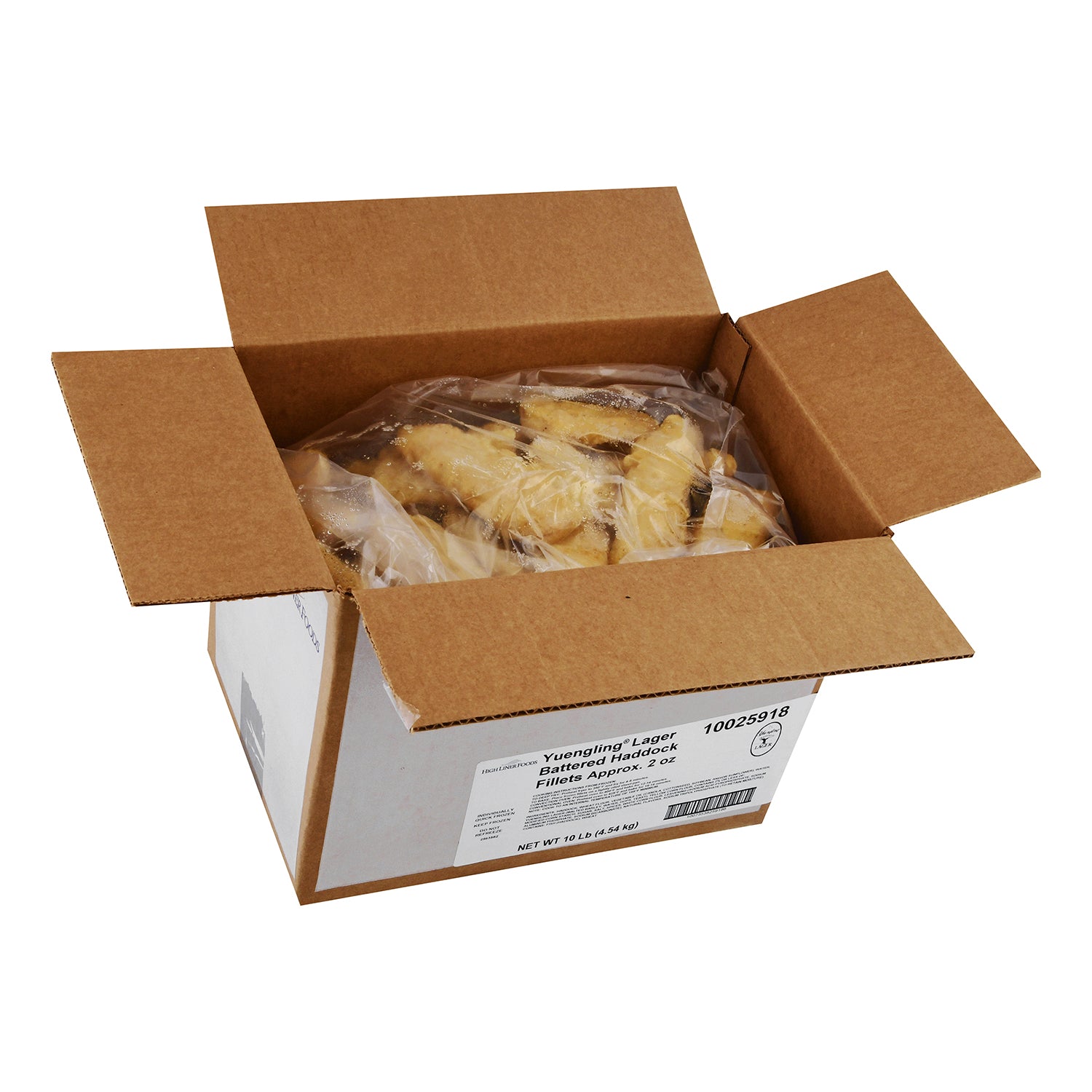 High Liner Yuengling Beer Battered Deep Fry/Oven Ready 2 Ounce Fillet Haddock 5 Pound Each - 2 Per Case.