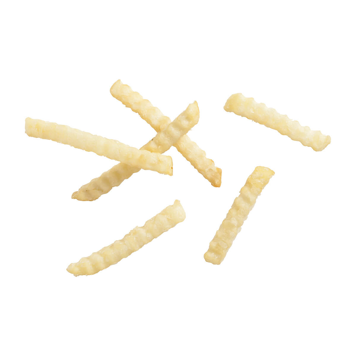 Simplot Conquest Delivery 6" Clear Coatedcrinkle Cut Fries 5 Pound Each - 6 Per Case.