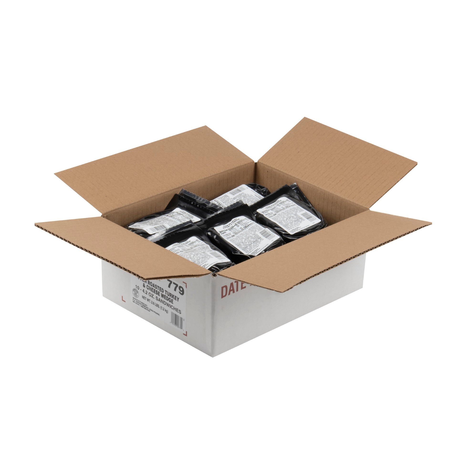 Deli Express Oven Roasted Turkey & Cheese 4.2 Ounce Size - 10 Per Case.