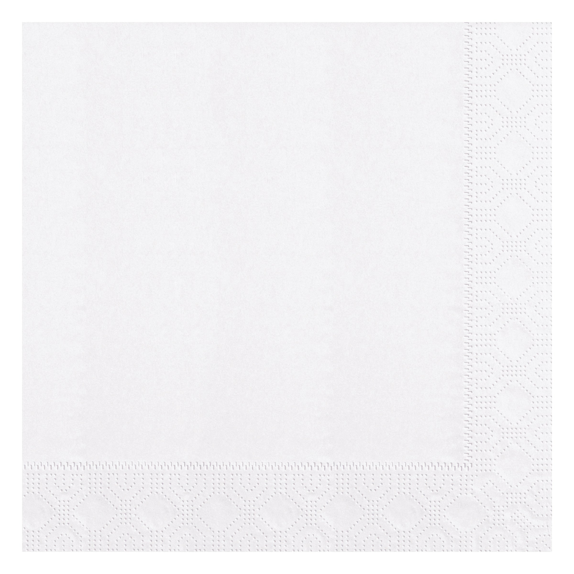 Napkin Dinner White Ply Fold Paper Regal Embossed 100 Each - 12 Per Case.