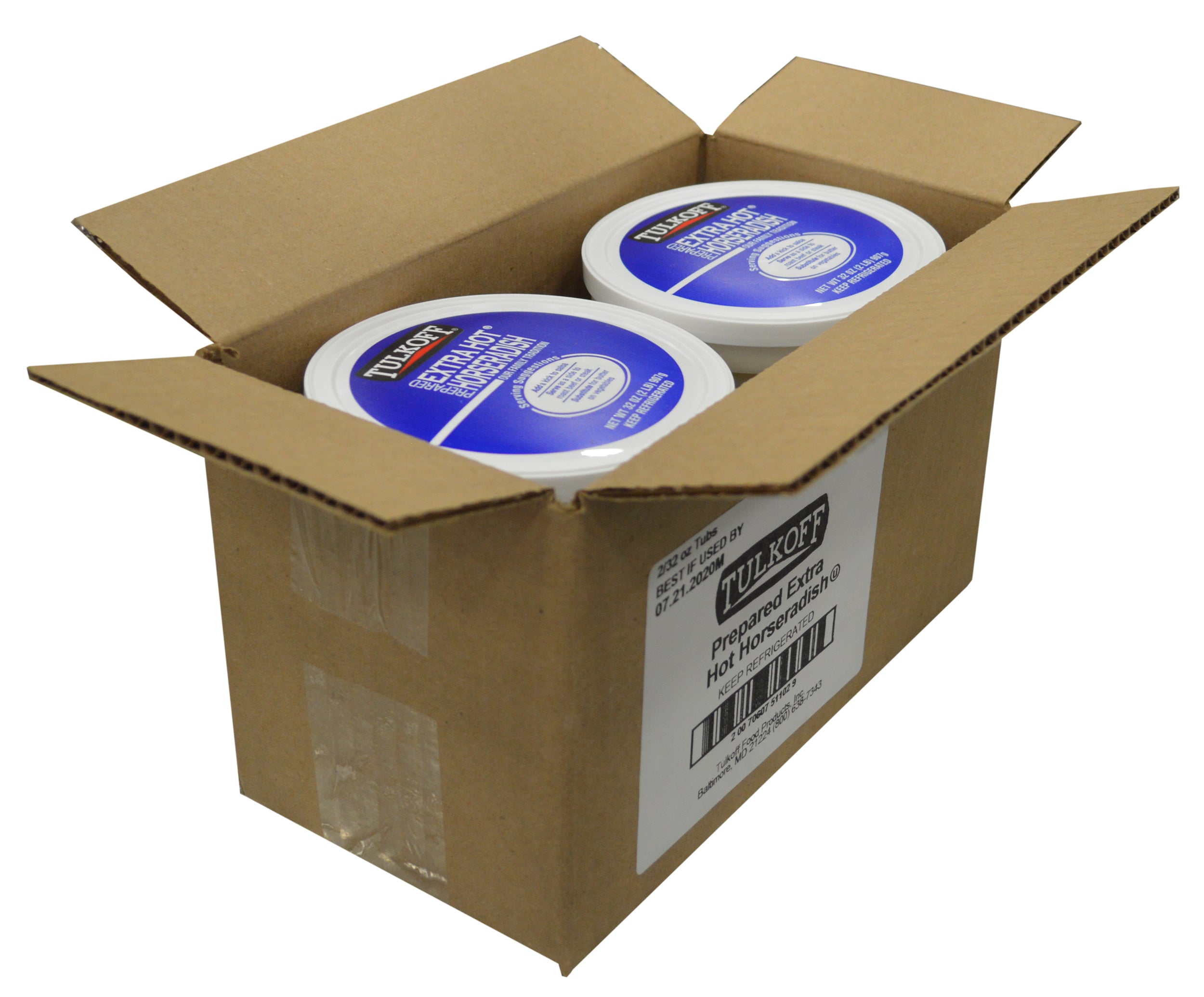 Tulkoff® Prepared Extra Hot Horseradish 32 Ounce Size - 2 Per Case.