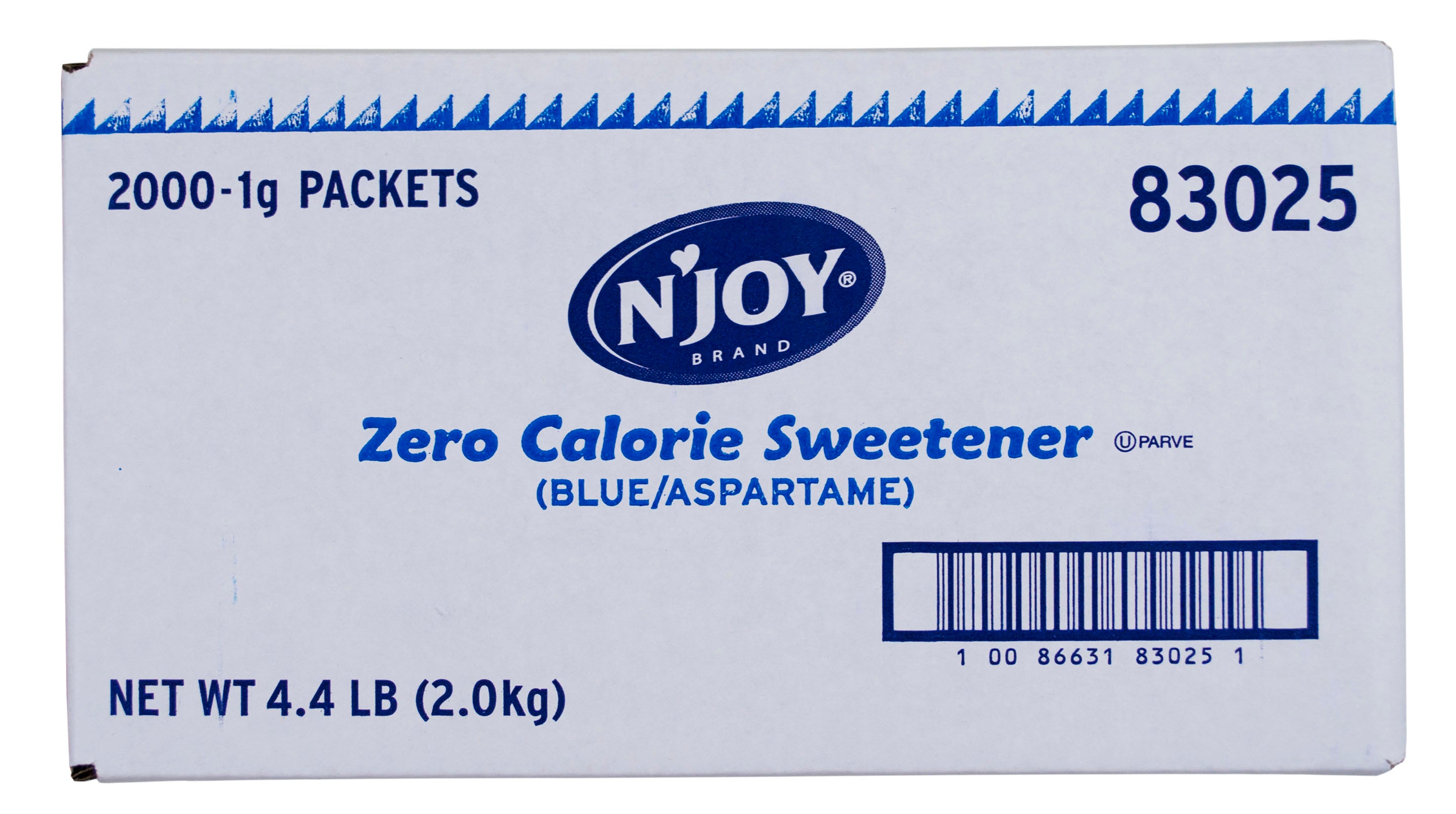N'joy Sugar Substitute Blue Aspertame 1 Grams Each - 2000 Per Case.