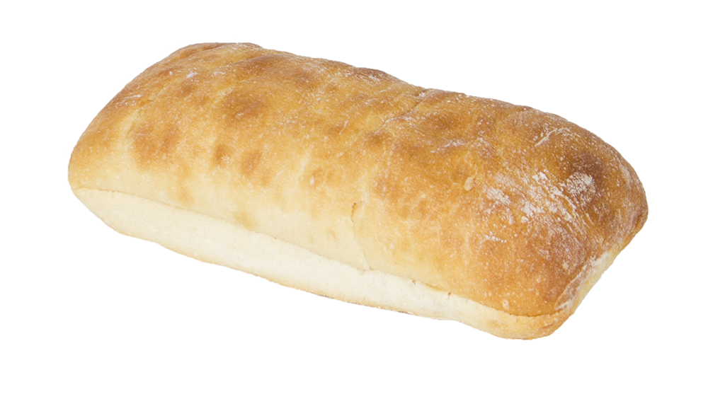 Wenner Bakery Ciabatta Sliced Sandwich Roll 3.5 Ounce Size - 80 Per Case.