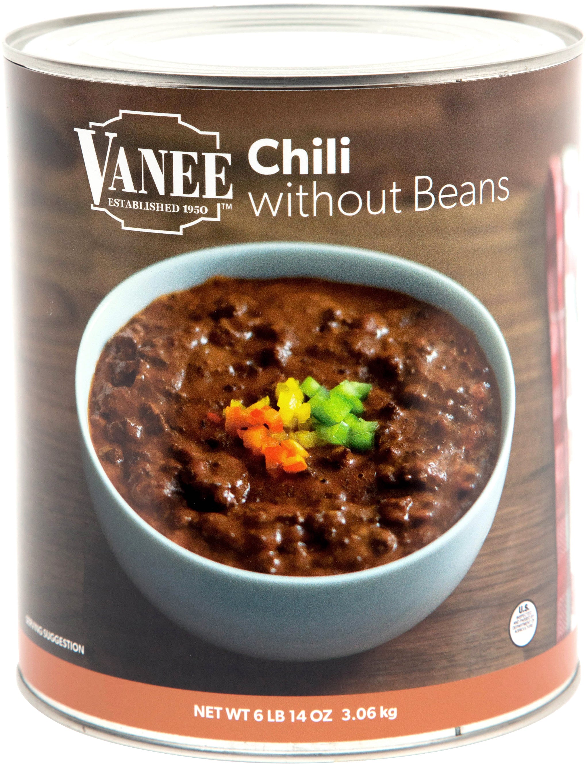 Chili Without Beans 108 Ounce Size - 6 Per Case.