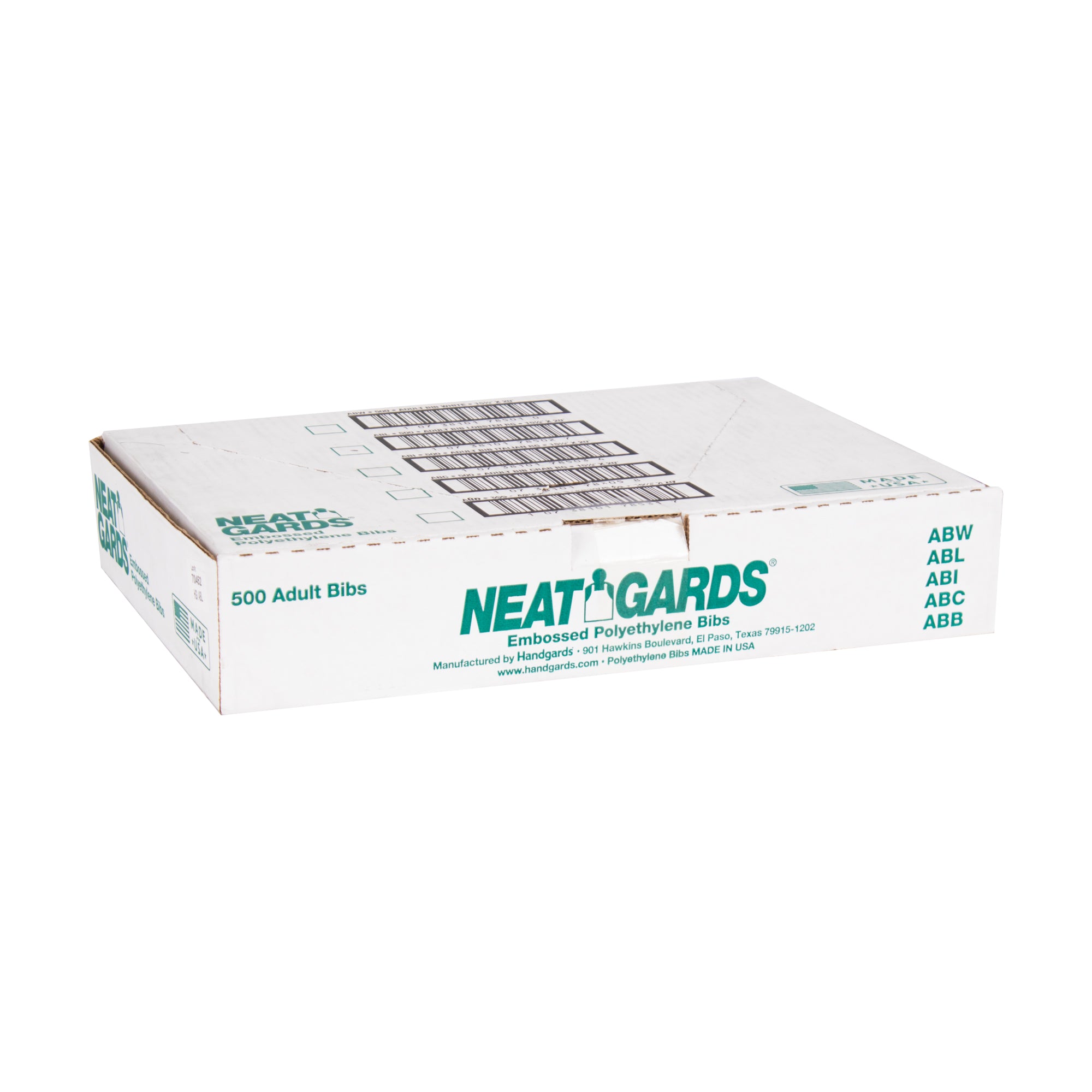 Neatgards Embossed Poly Adult Lobster Print Bib Ea 500 Each - 500 Per Case.