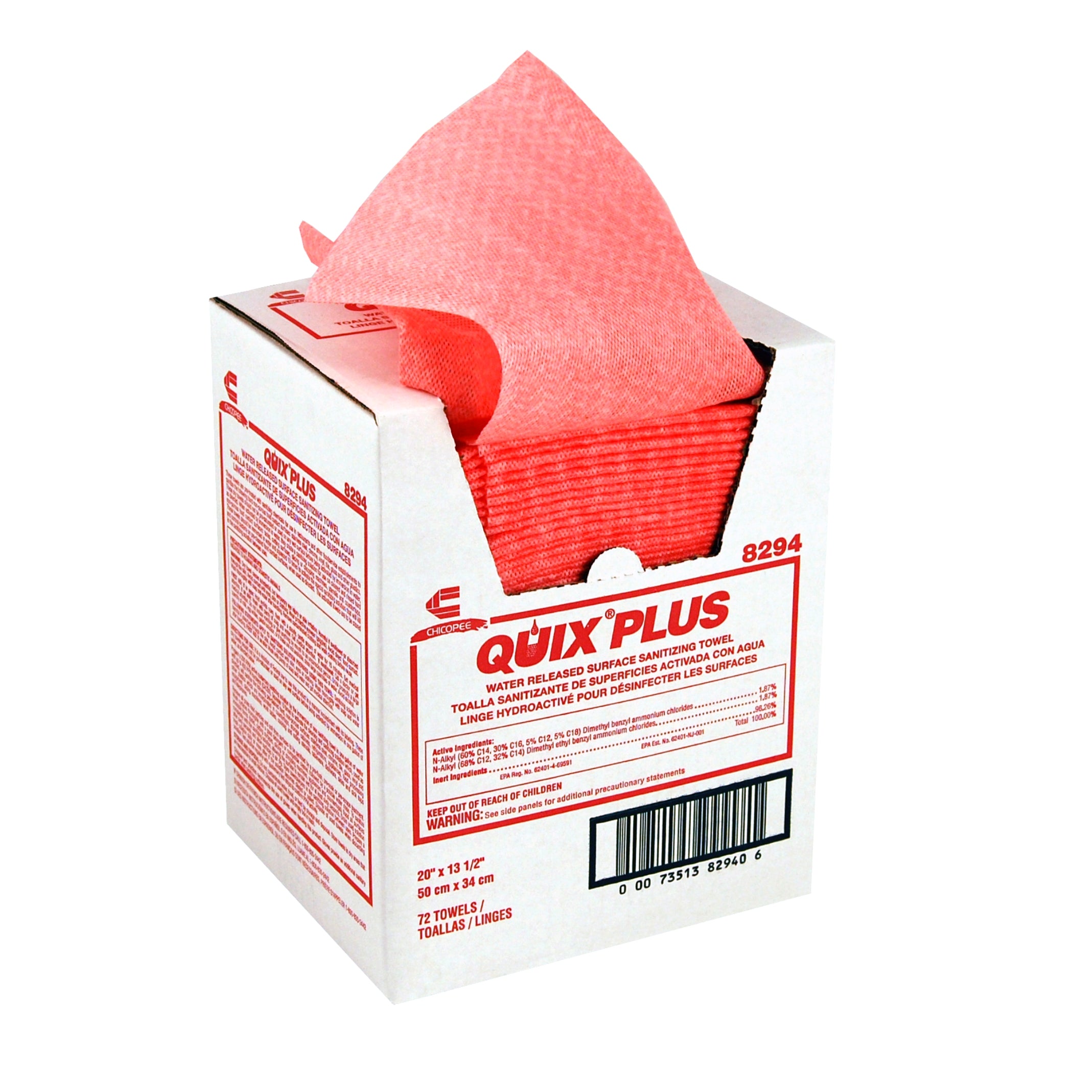 Chicopee Quix Plus Medium Duty Pinktwenty Inch 5" 72 Each - 1 Per Case.