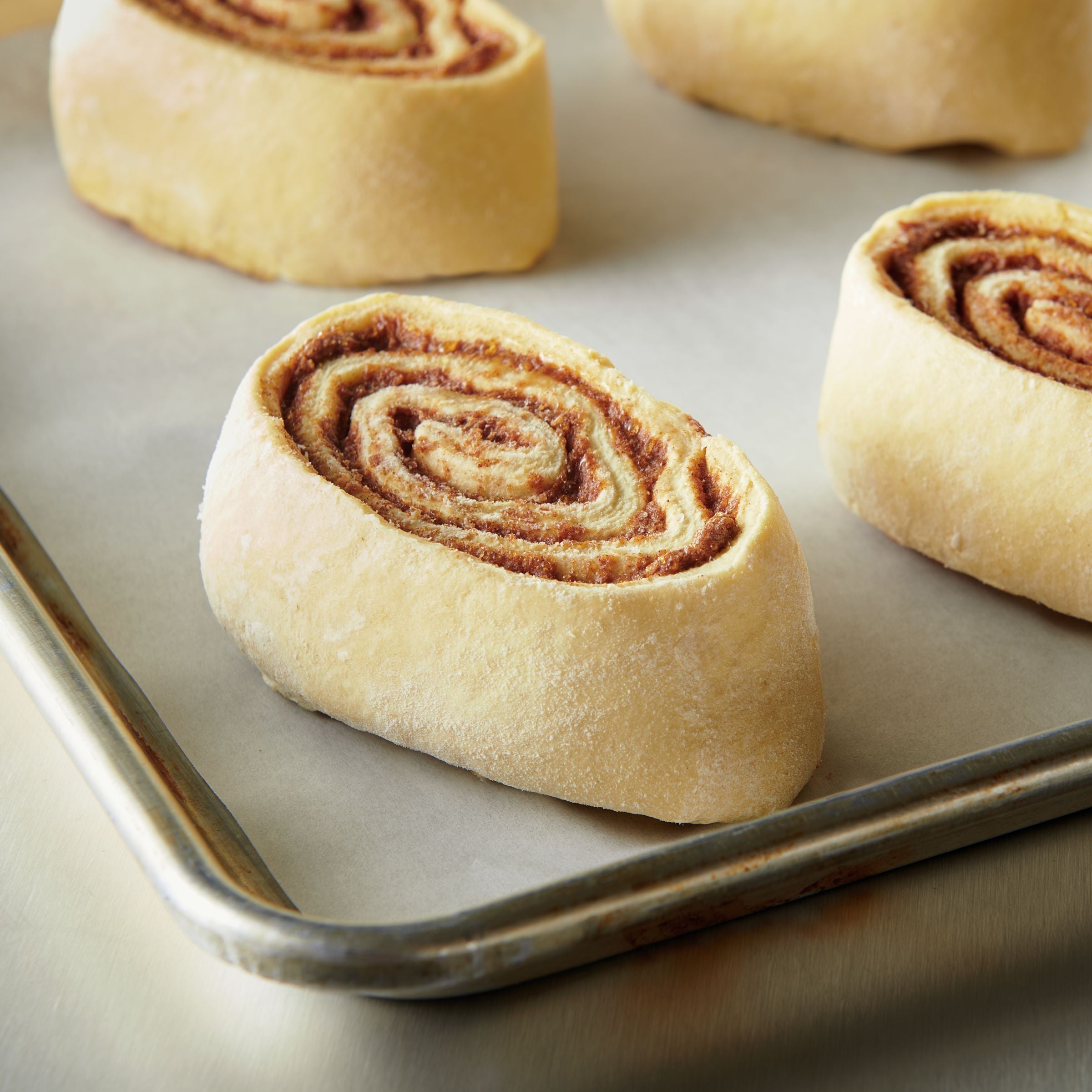 Pillsbury Plus™ Frozen Cinnamon Roll Dough 24.37 Pound Each - 1 Per Case.