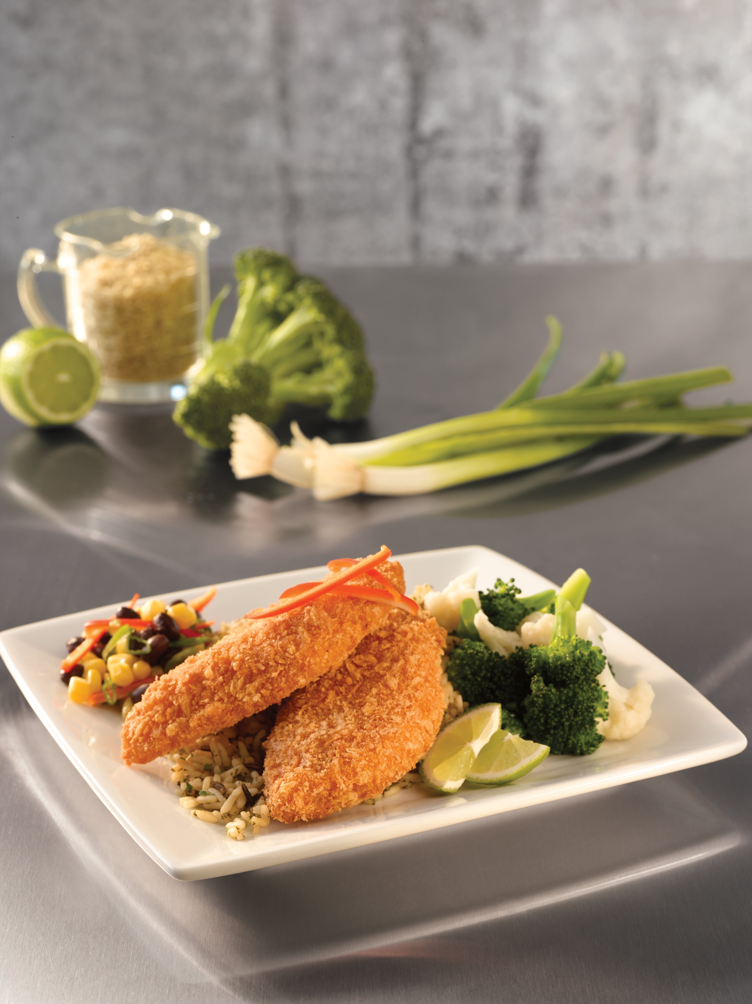 Crispanko Fillets Raw Panko Breaded Alaska Pollock 10 Pound Each - 1 Per Case.