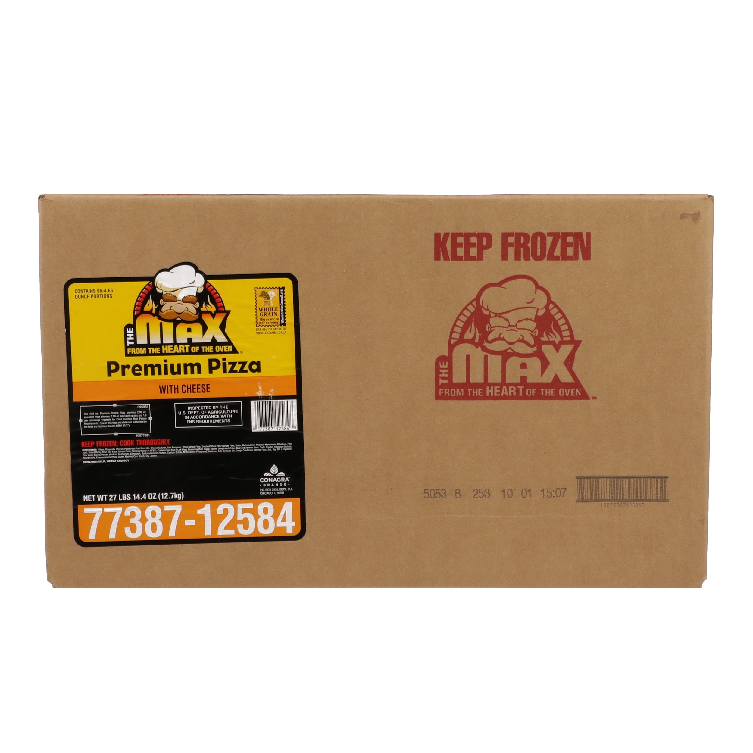 Mozzarella Whole Grain 4.65 Ounce Size - 96 Per Case.