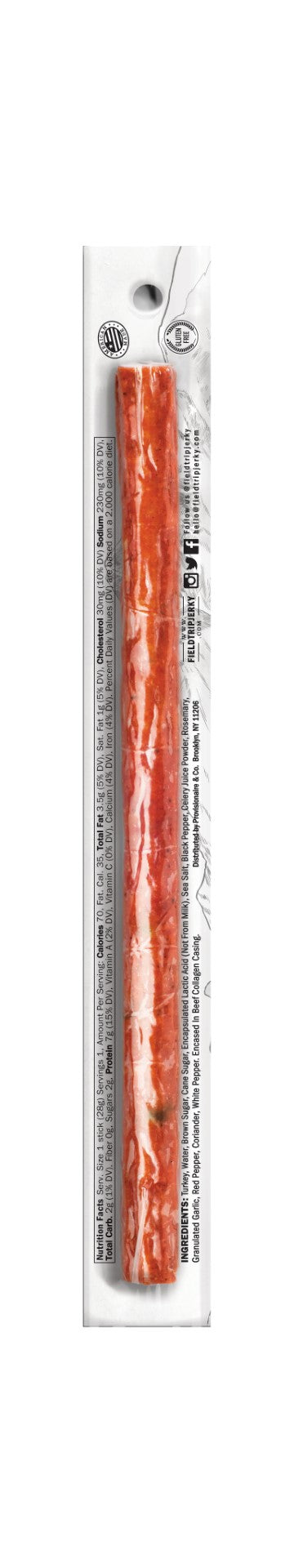 Stick Turkey Cracked Pepper 1 Ounce Size - 144 Per Case.