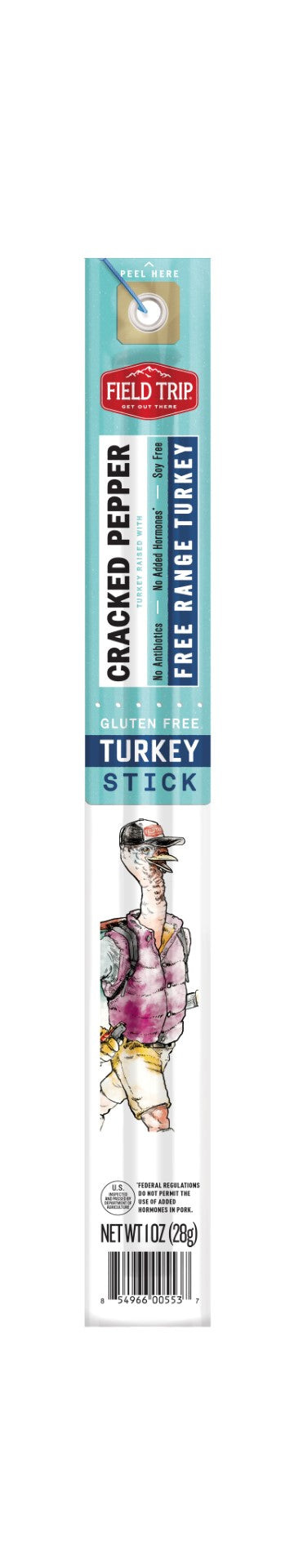 Stick Turkey Cracked Pepper 1 Ounce Size - 144 Per Case.