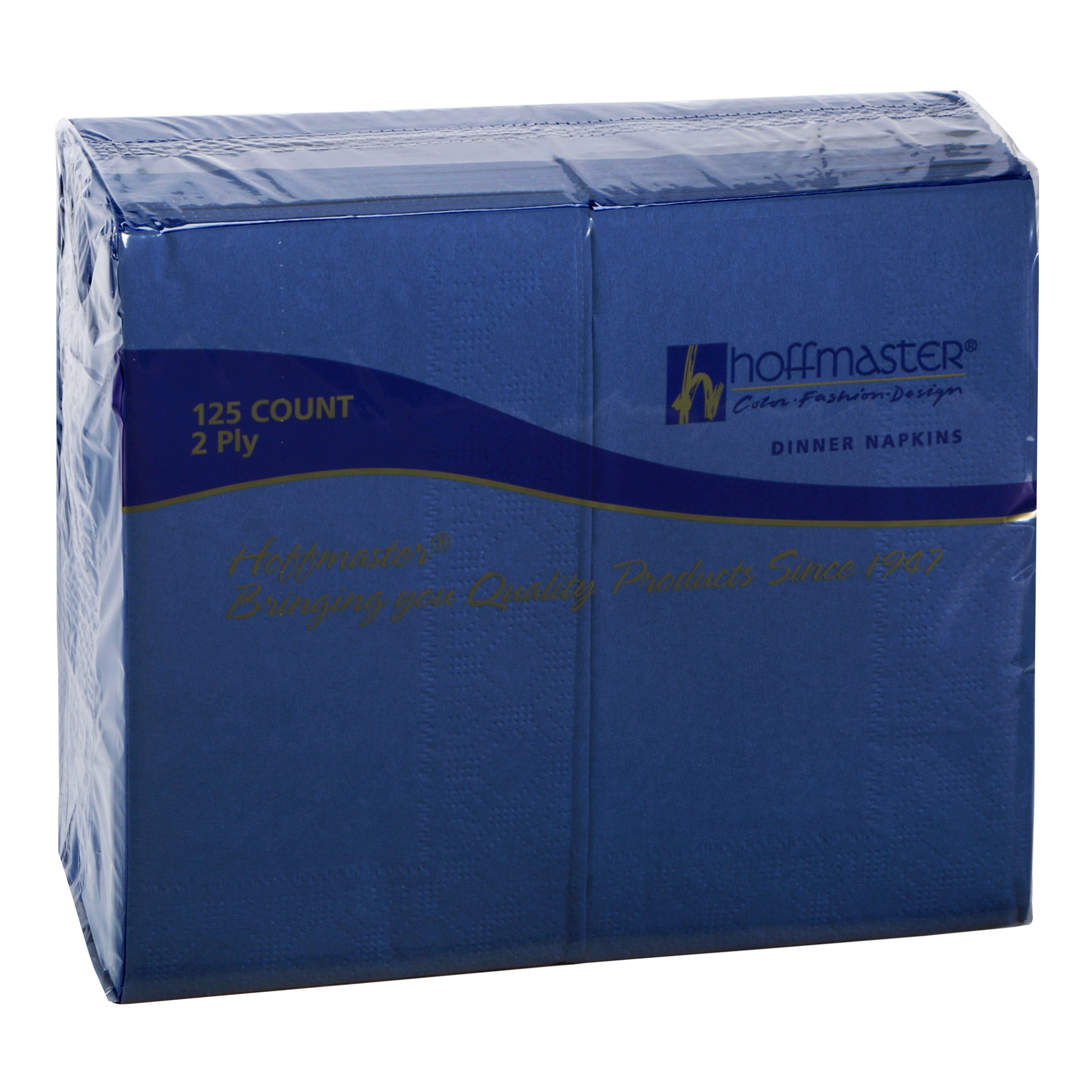 Napkin Dinner Navy Ply Fold Paper 125 Each - 8 Per Case.