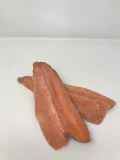 Frozen IQF Steelhead (red) Trout Clear Cut Fillet 10 Pound Each - 1 Per Case.