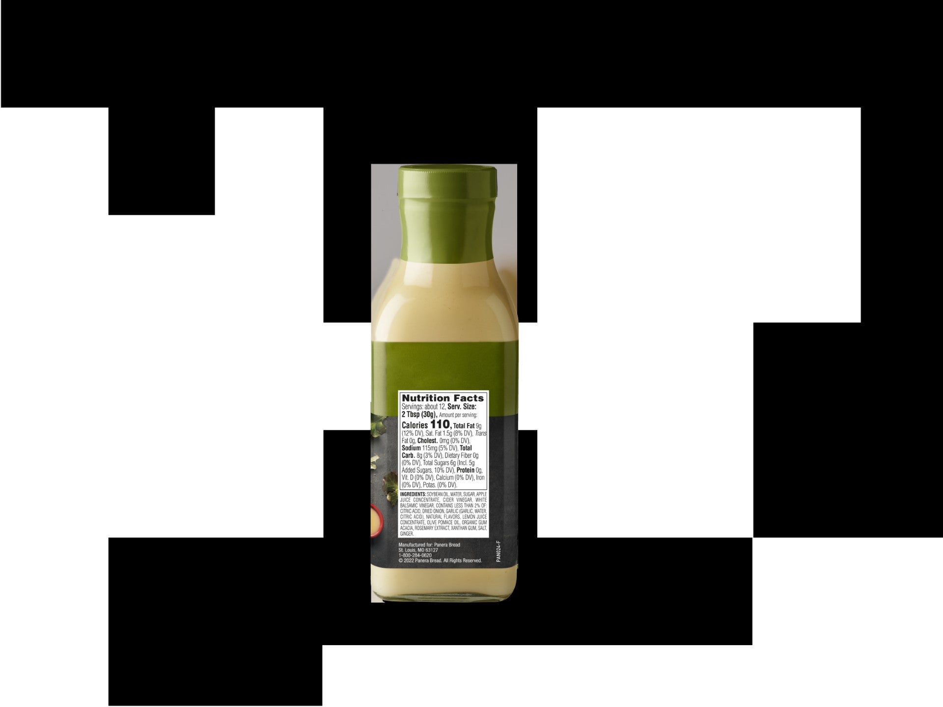Panera Fuji Apple Salad Dressing Panera Dressing Salad Dressing Retail 12 Ounce Size - 6 Per Case.