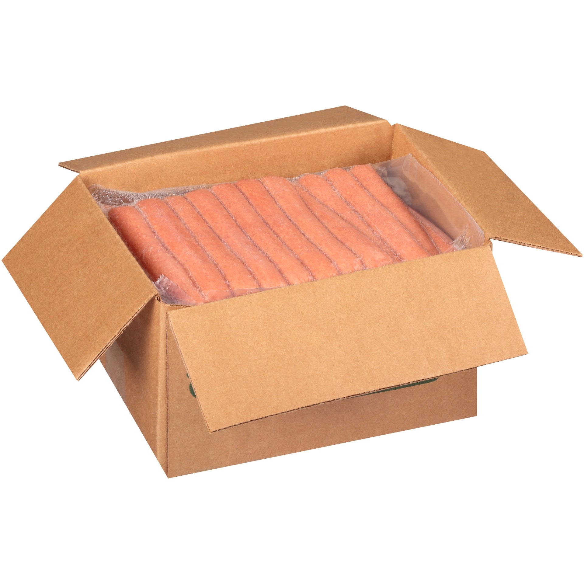 Nathan's Famous Beef Frank Skinless 6" 80 Each - 1 Per Case.