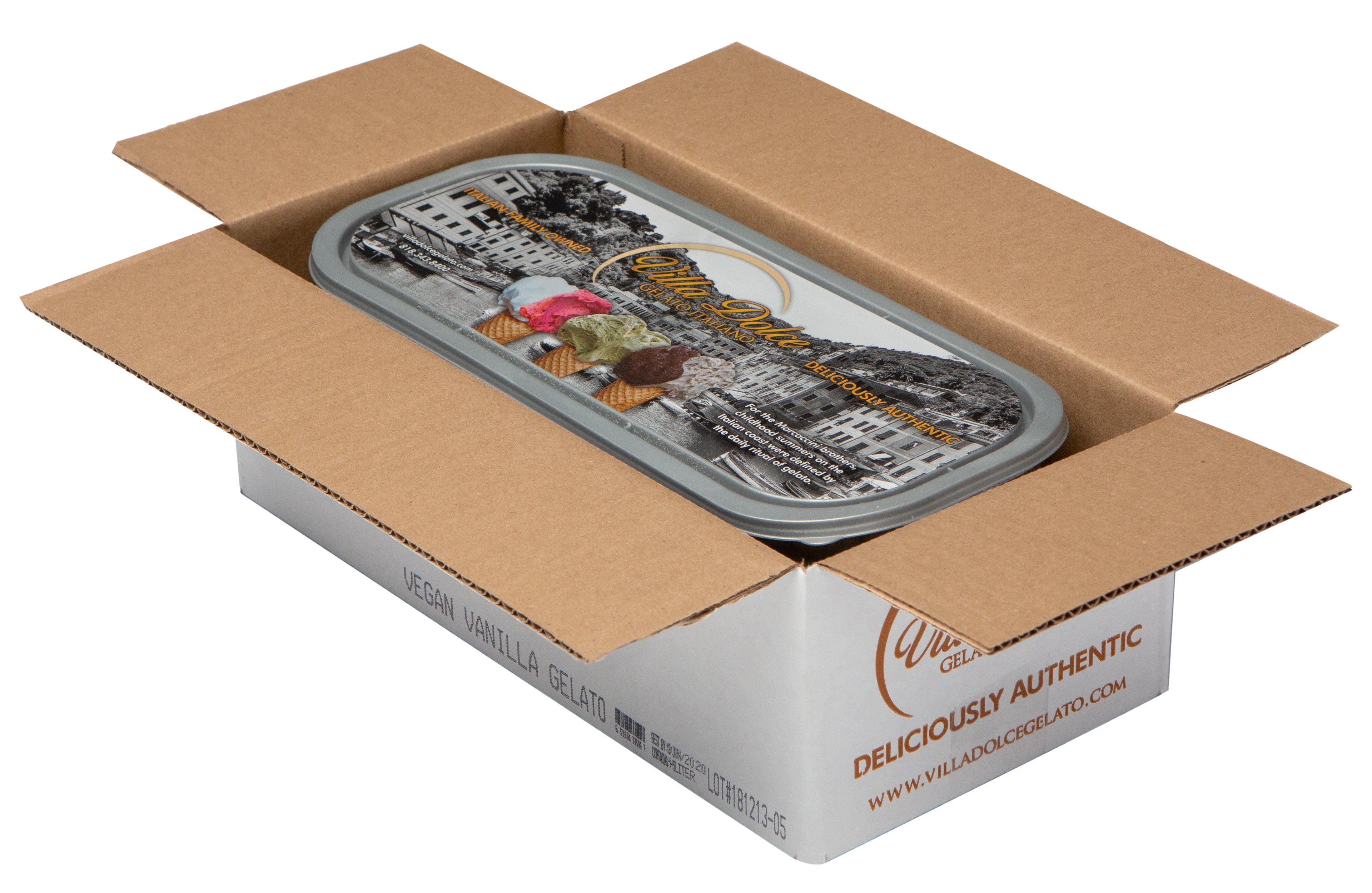 Villa Dolce Vegan Vanilla Gelato 5 Liter - 1 Per Case.