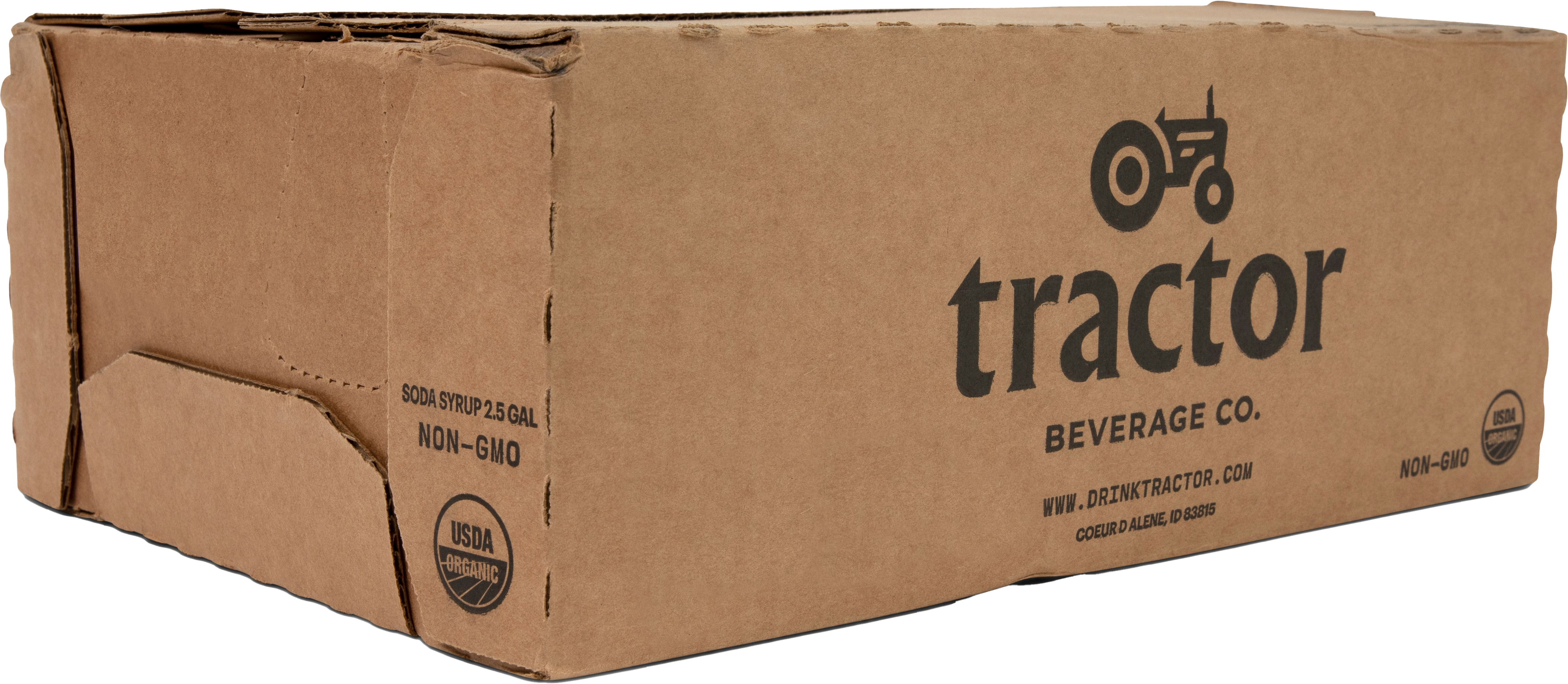 Tractor Beverage Co Organic Tractor Cola Light Soda Syrup 2.5 Gallon - 1 Per Case.