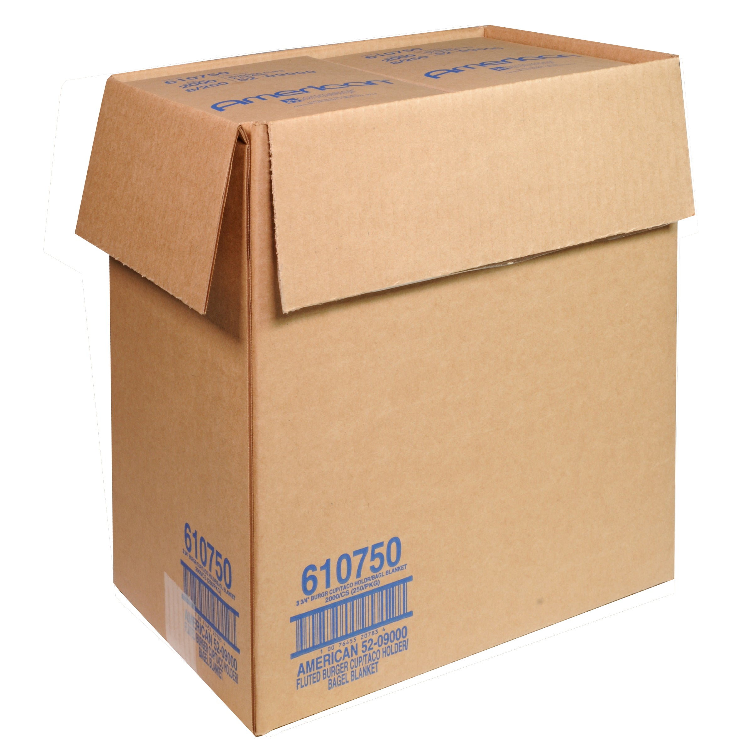 Fluted Burger Cuptaco Holderbagel Blanketwhite Paper 250 Each - 8 Per Case.