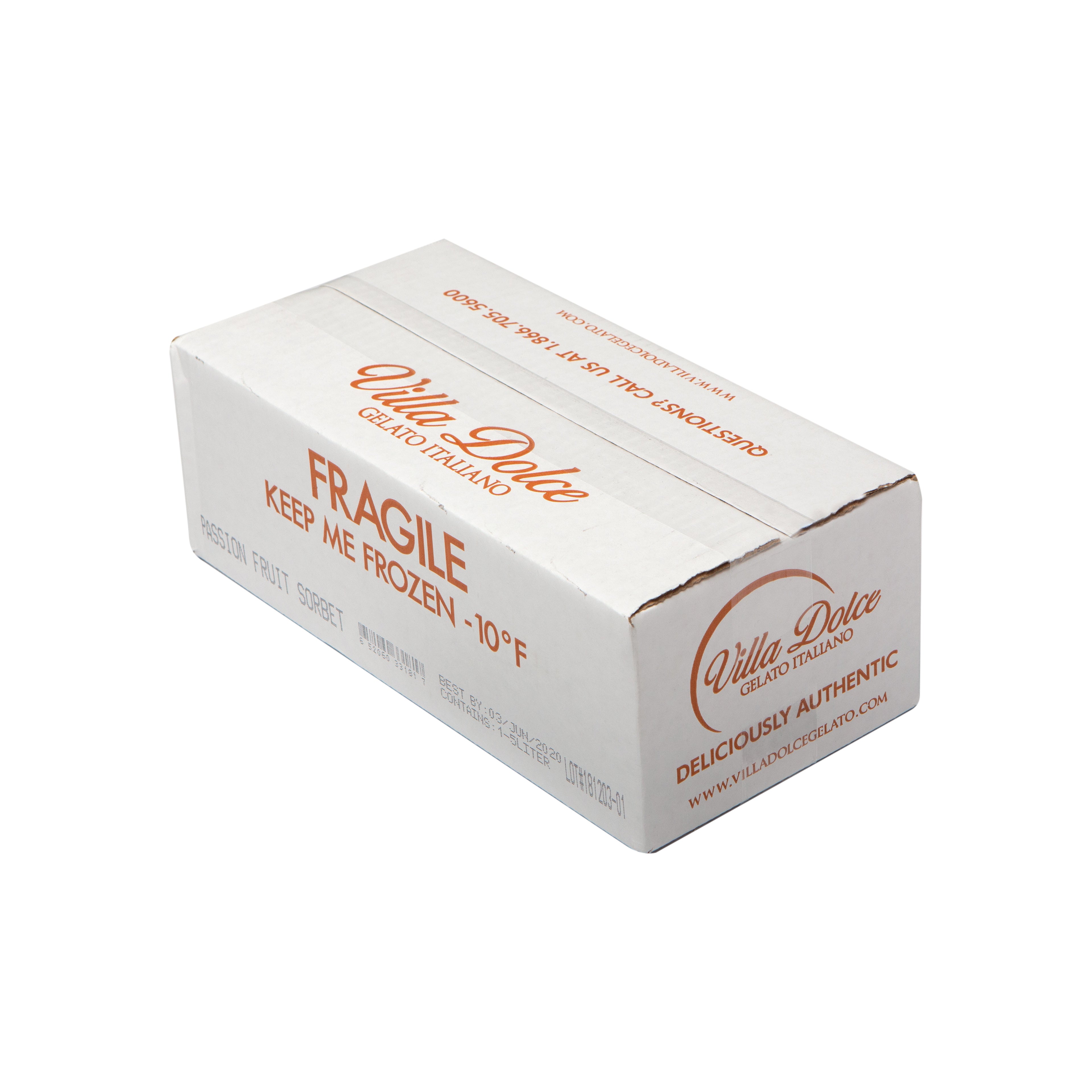 Villa Dolce Passion Fruit Sorbet 5 Liter - 1 Per Case.