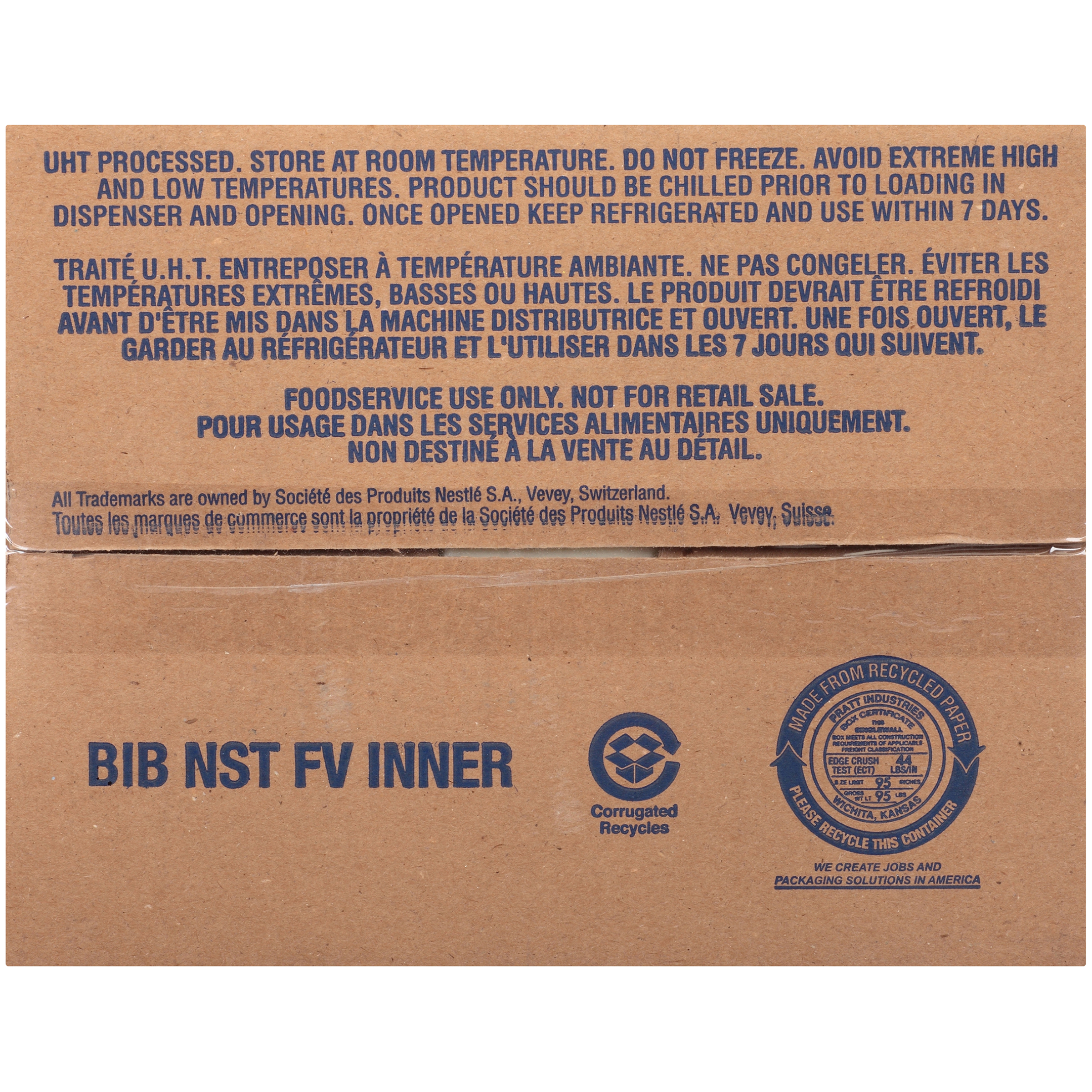 Coffee Mate French Vanilla Coffee Whitener Box 1.5 Gallon - 3 Per Case.