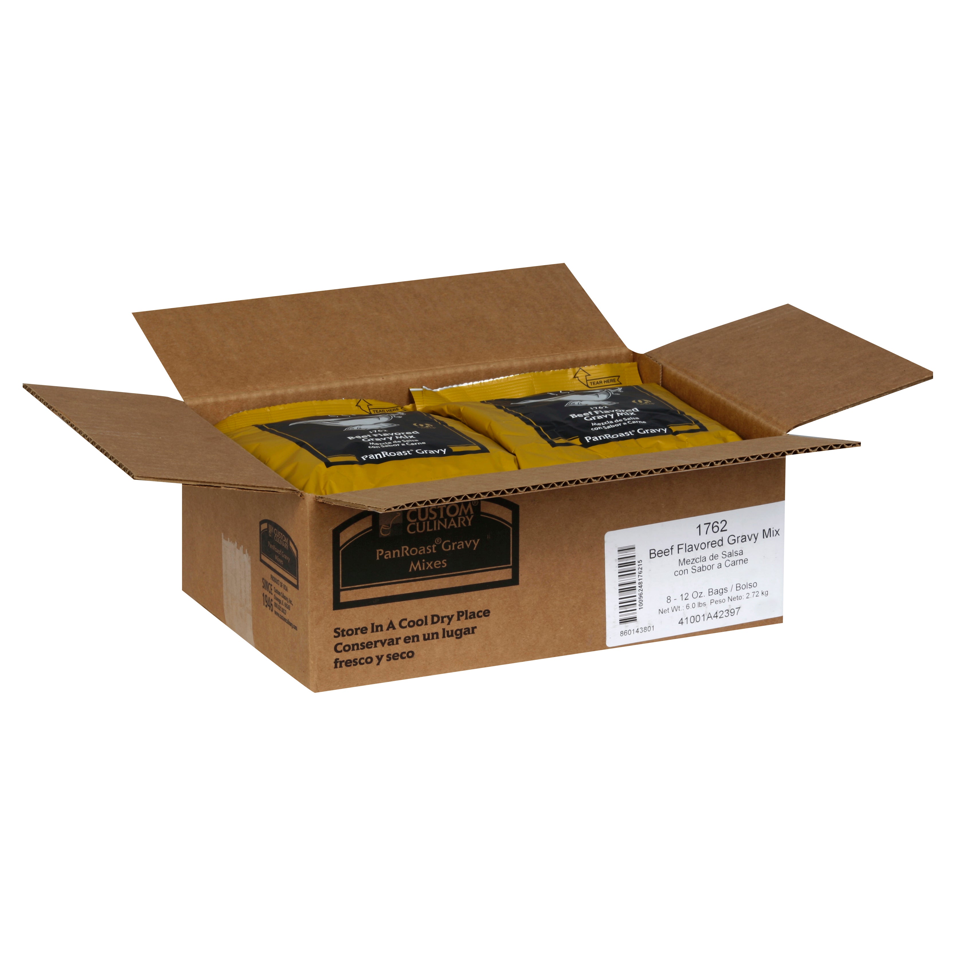 Mix Gravy Beef Flavored Shelf Stable 12 Ounce Size - 8 Per Case.