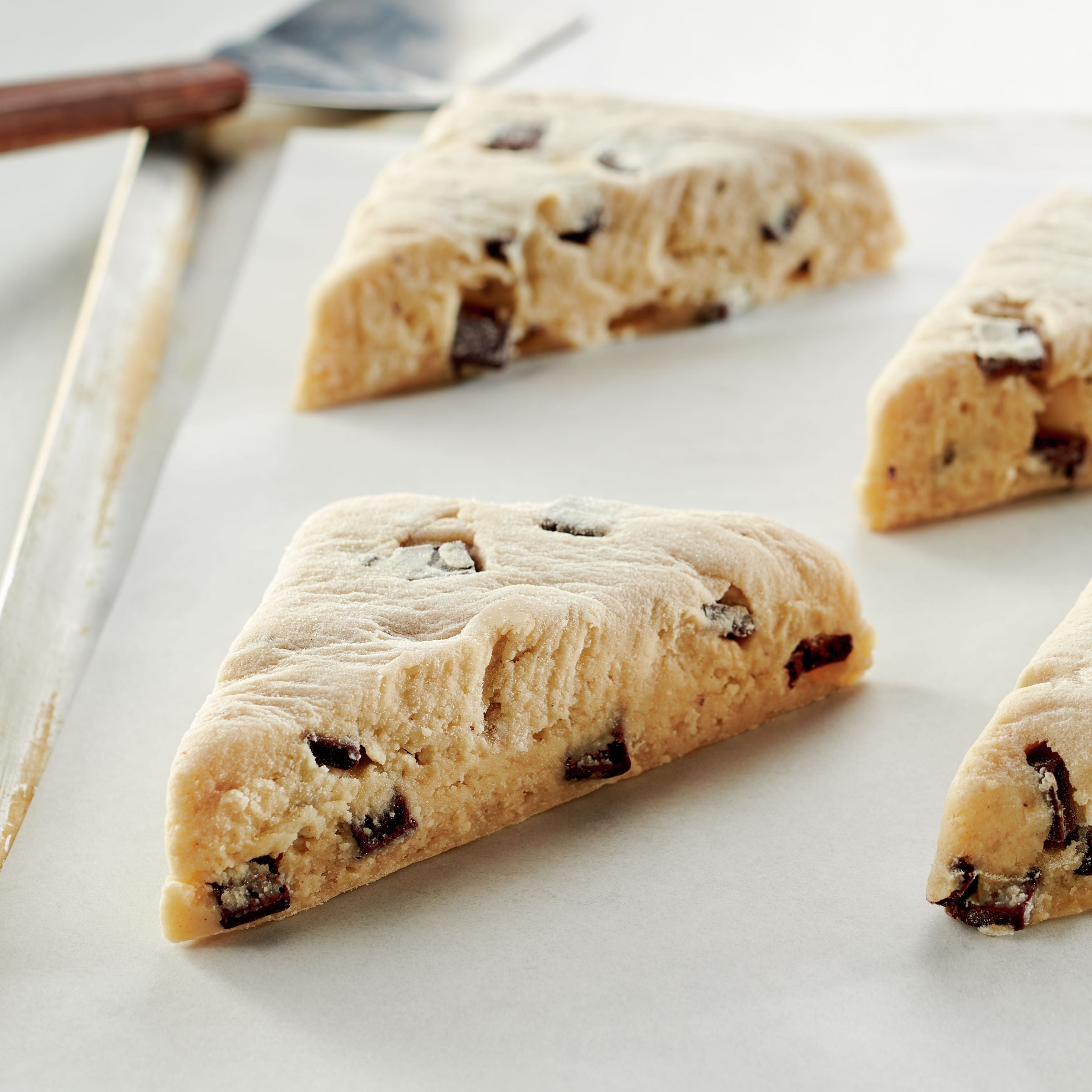 Pillsbury™ Place & Bake™ Frozen Scone Dough Chocolate Chunk 45 Ounce Size - 8 Per Case.